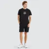 Line Dual Curved Tee Jet Black sold by Neverland