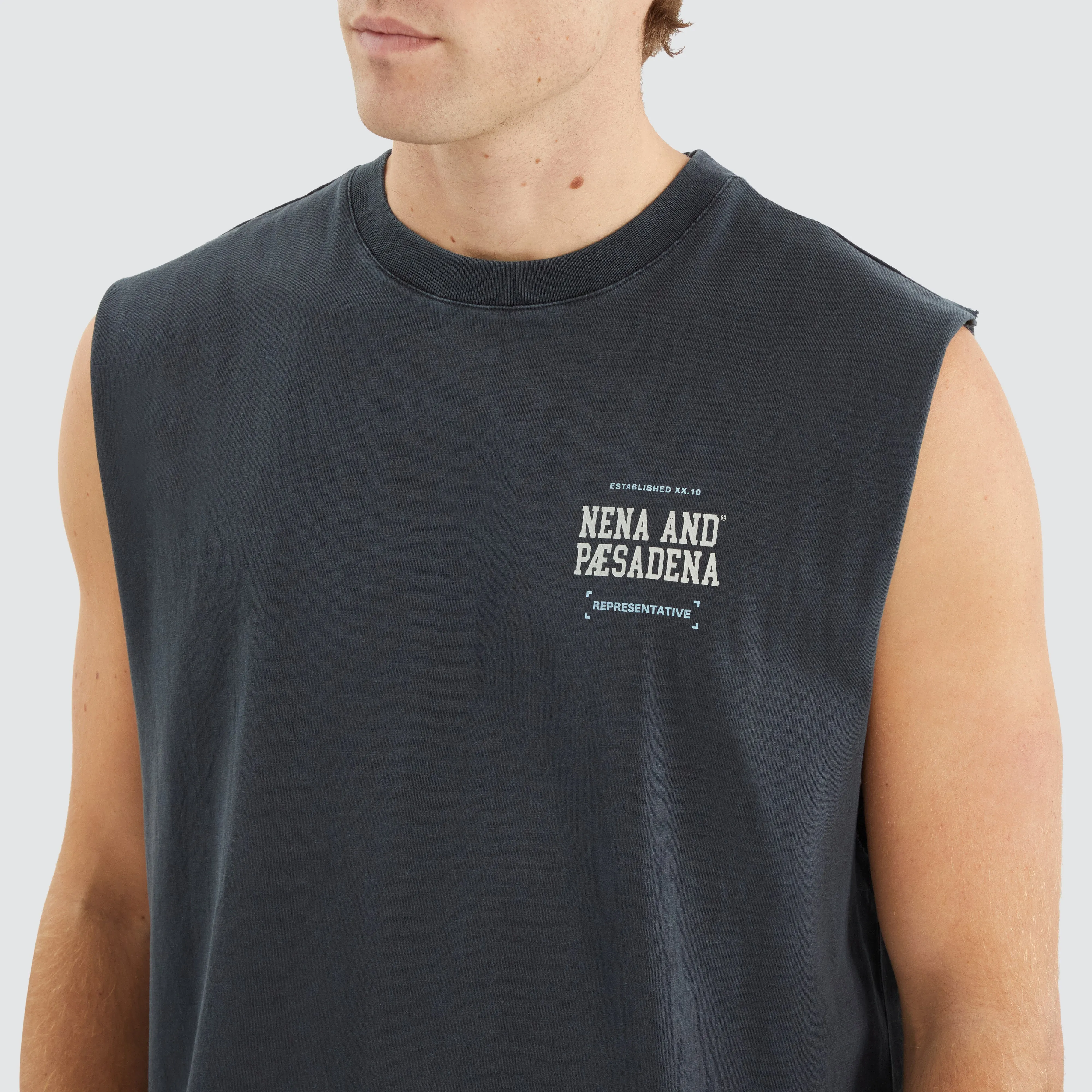 Overtaking Relaxed Muscle Tee Pigment Black sold by Neverland product image thumbnail 3
