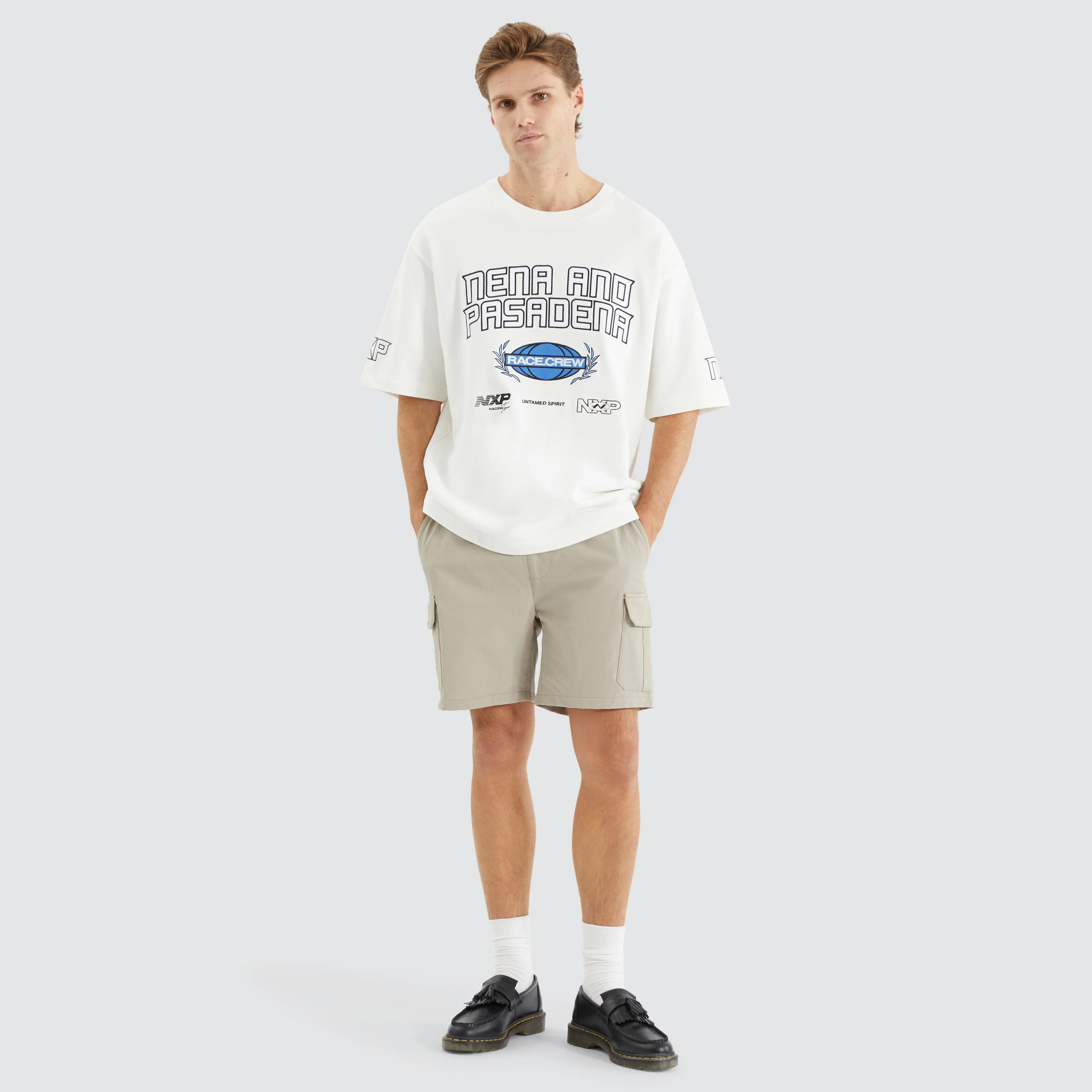 Armband Loopback Oversized Tee Natural White sold by Neverland product image thumbnail 4