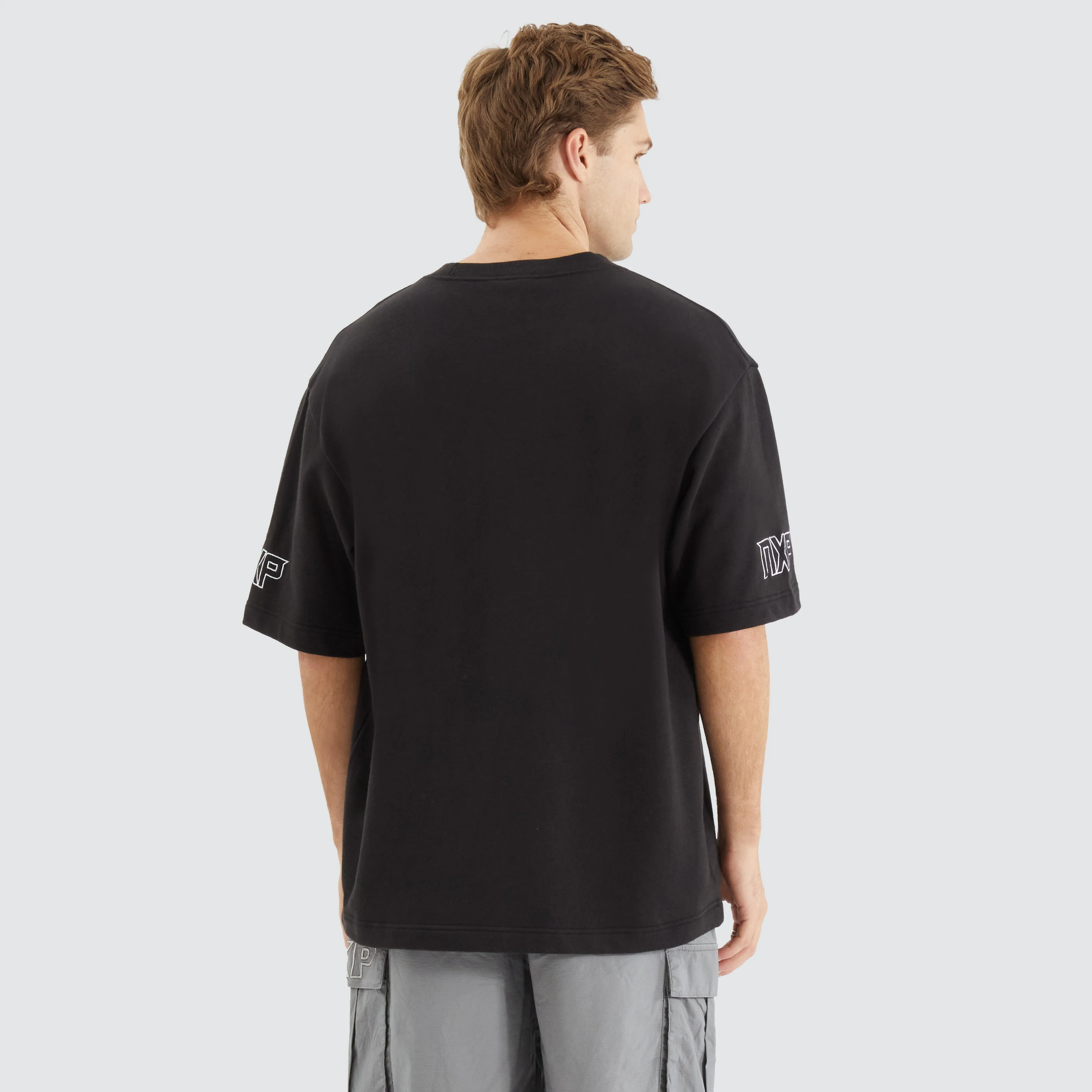 Armband Loopback Oversized Tee Jet Black sold by Neverland product image thumbnail 3