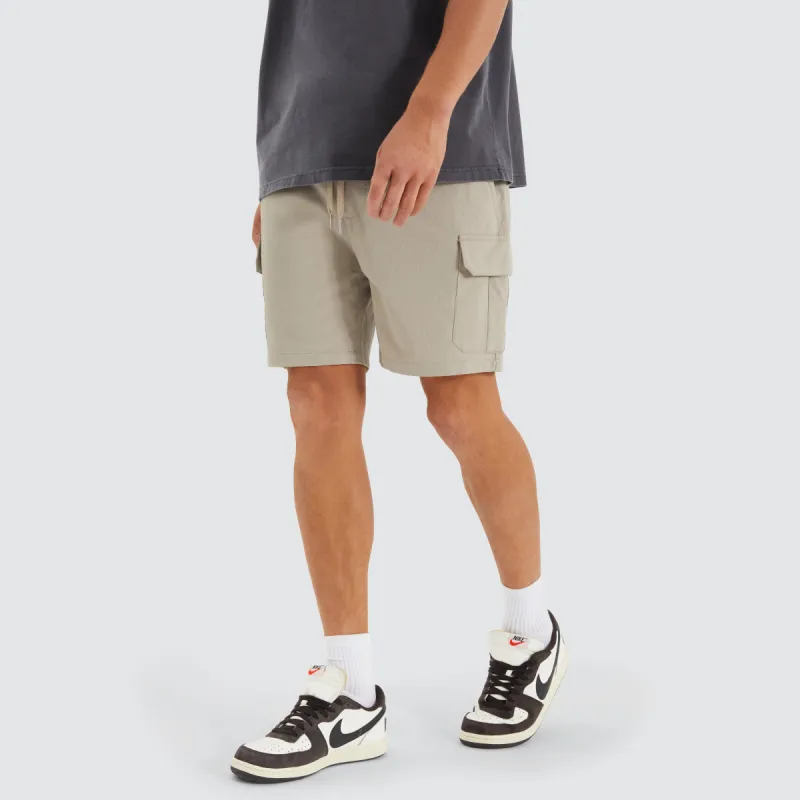 S150 Slim Stretch Cargo Short Stone sold by Neverland