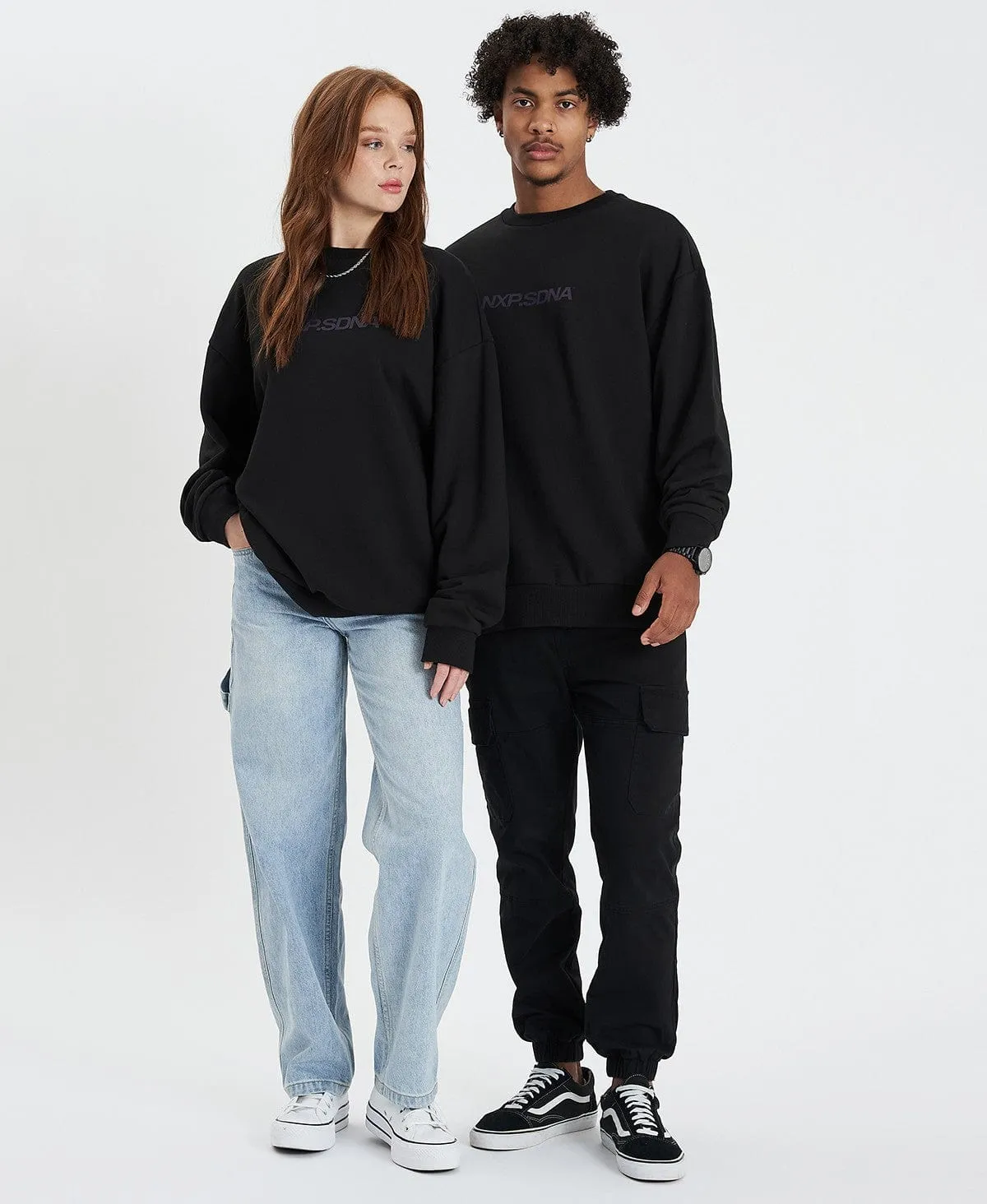 Fremantle Relaxed Crew Jumper Jet Black sold by Neverland product image thumbnail 3