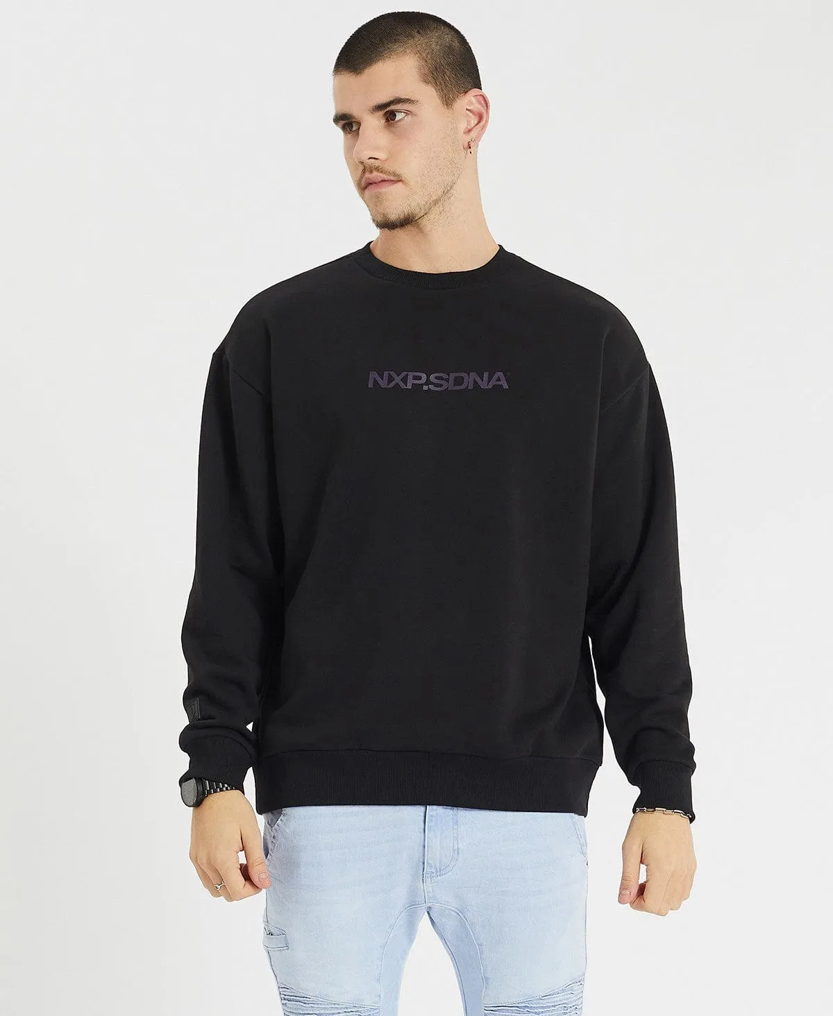 Fremantle Relaxed Crew Jumper Jet Black sold by Neverland product image thumbnail 4