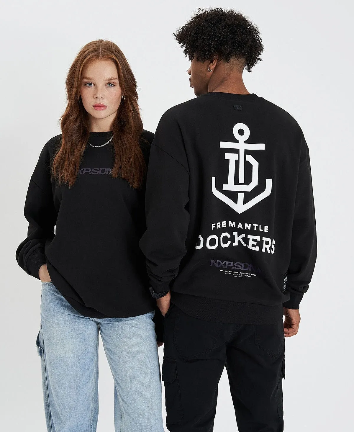 Fremantle Relaxed Crew Jumper Jet Black sold by Neverland product image thumbnail 2