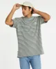 Pique Graffiti Stripe Short Sleeve T-Shirt Sage Green sold by Neverland