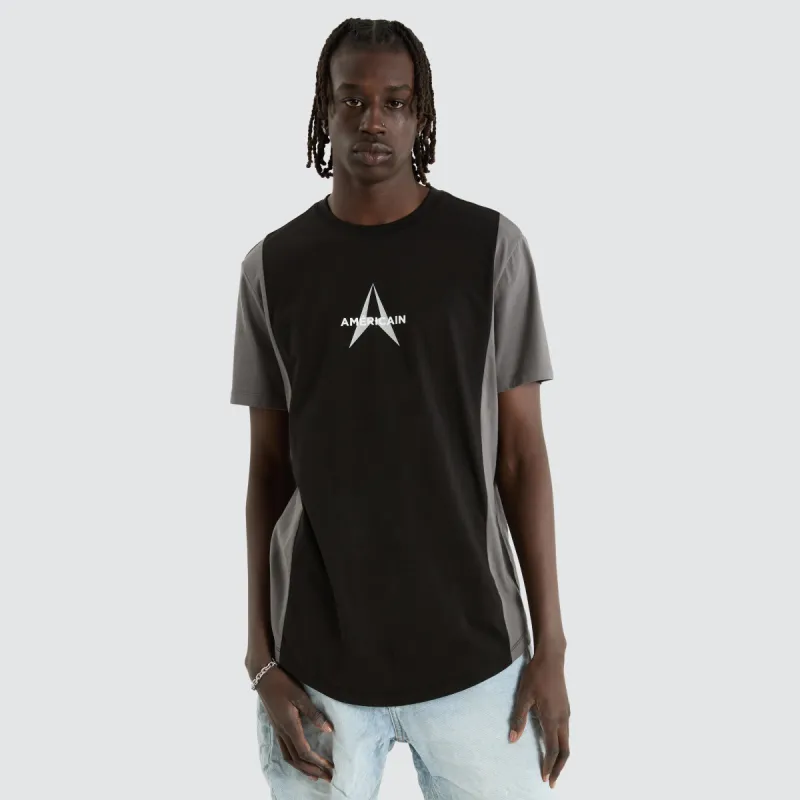 Titan Dual Curved Tee Black/Charcoal sold by Neverland