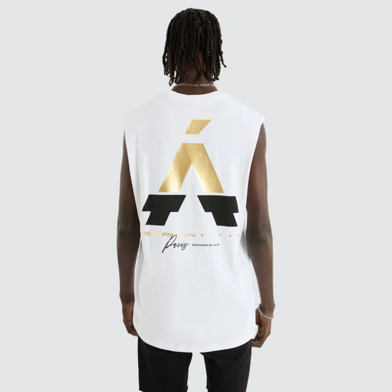 Magnus Scoop Back Muscle Optical White sold by Neverland