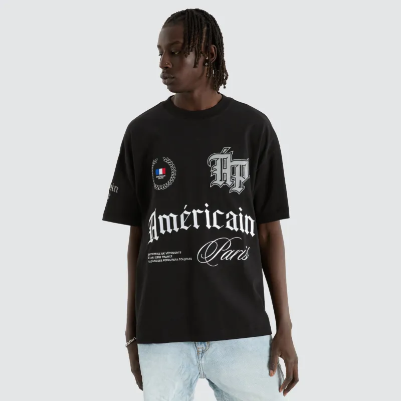 Kendrick Heavy Tee Jet Black sold by Neverland