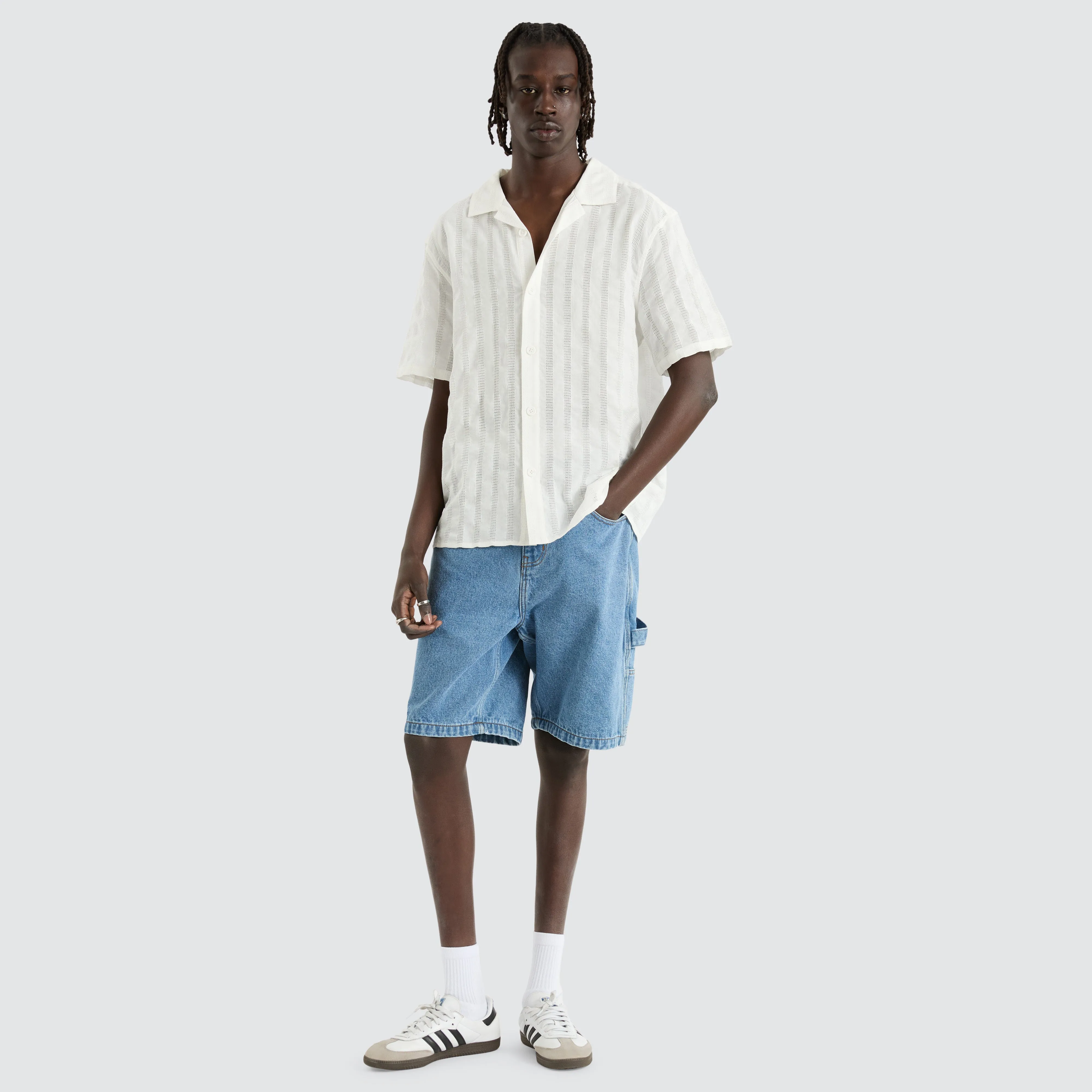 Breeze Resort Crop Shirt Off White sold by Neverland product image thumbnail 4