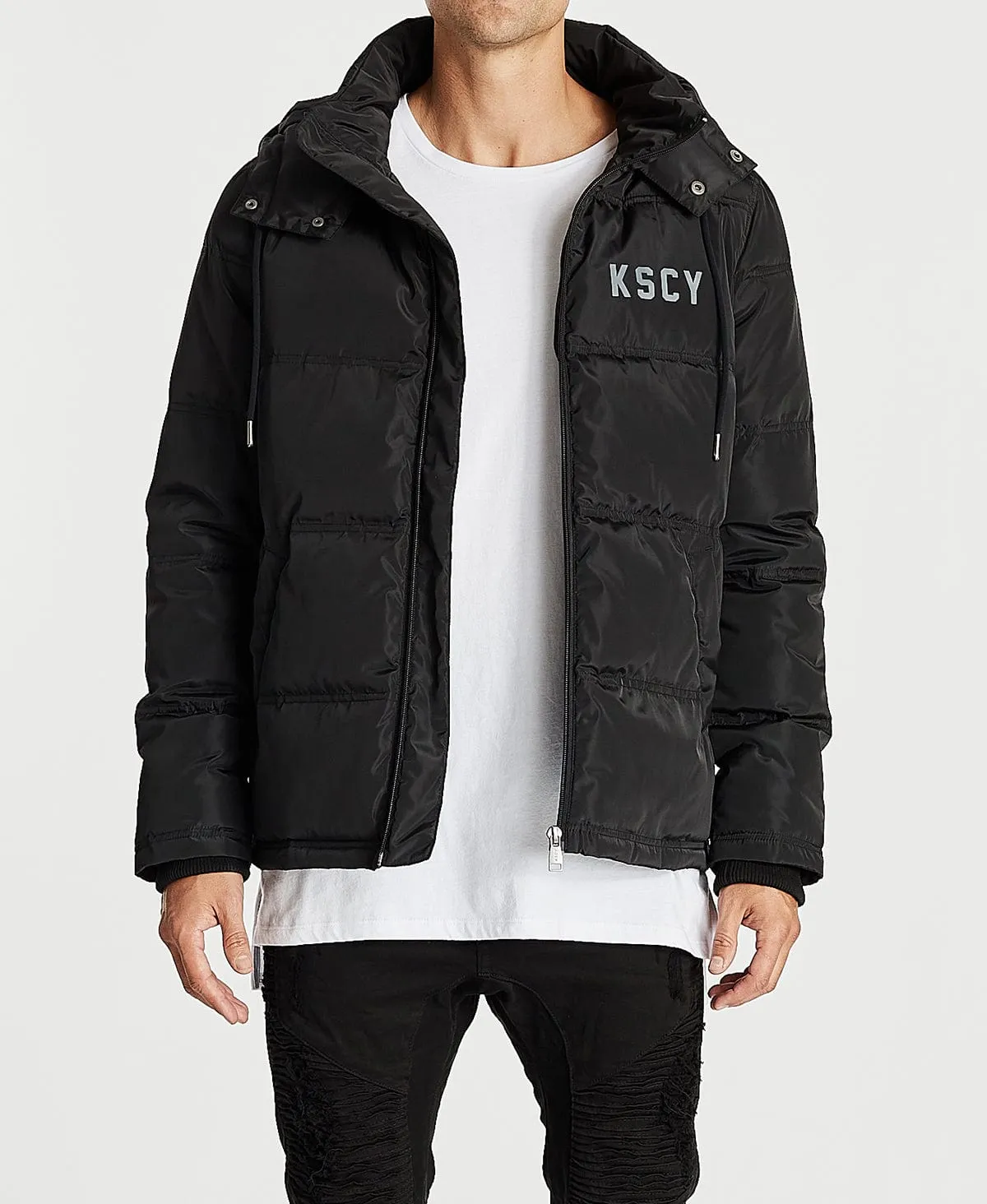 Loyalty Puffer Jacket Jet Black sold by Neverland