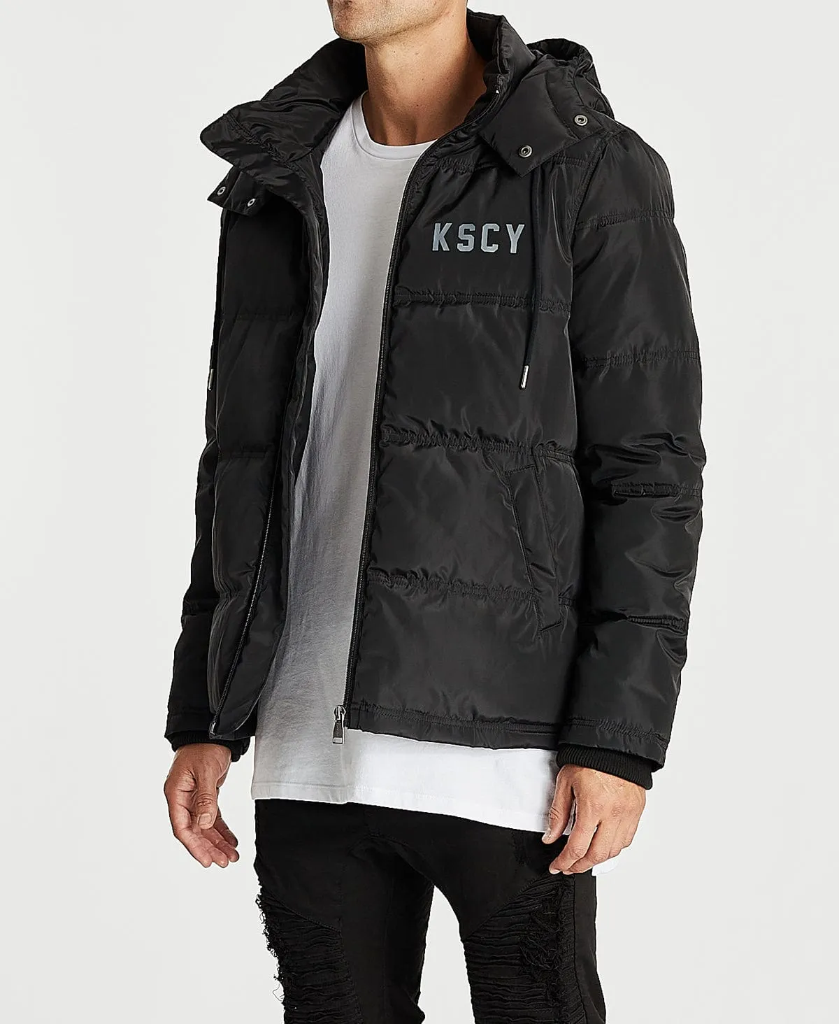 Loyalty Puffer Jacket Jet Black sold by Neverland product image thumbnail 3