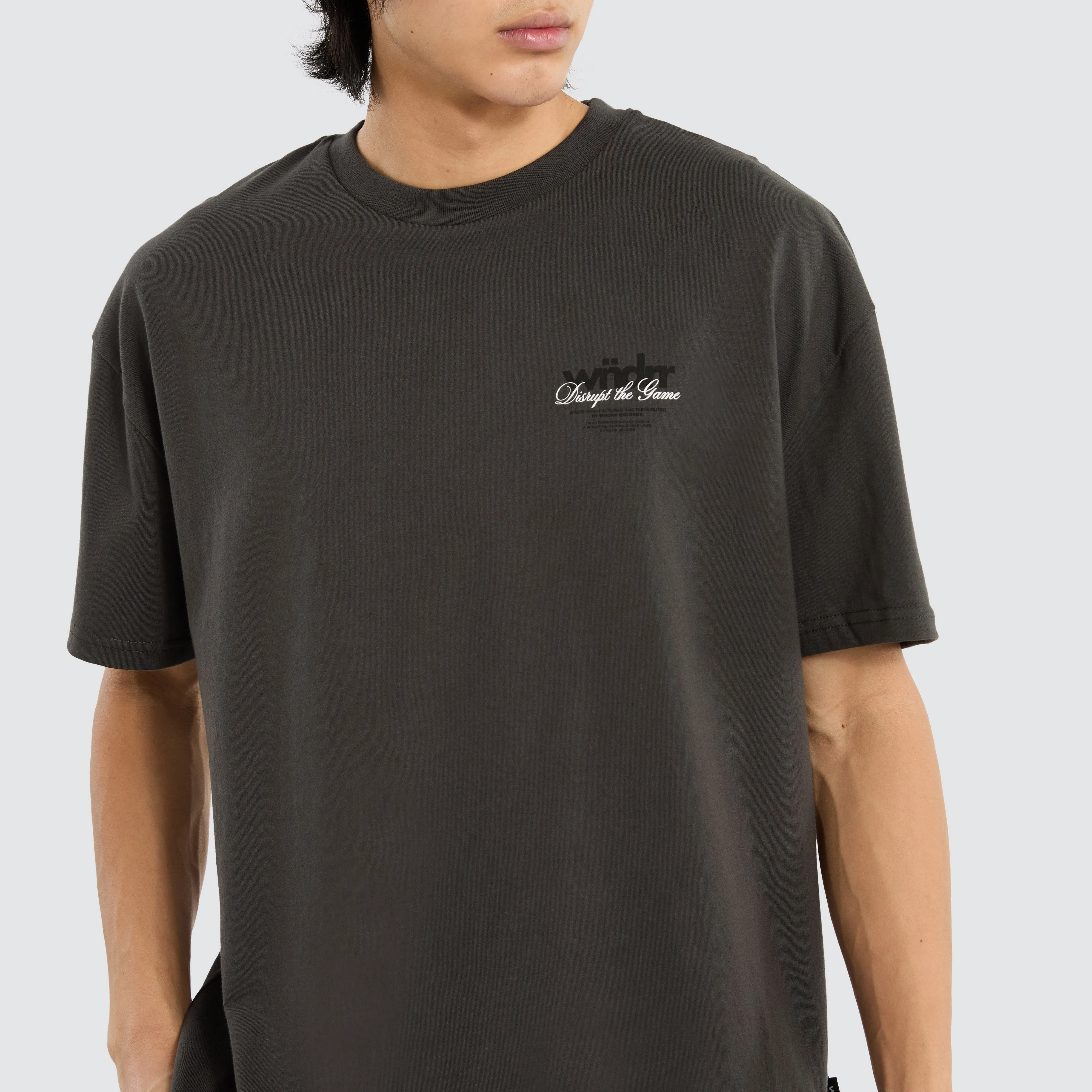 Disrupt Box Fit Tee Faded Black sold by Neverland product image thumbnail 3