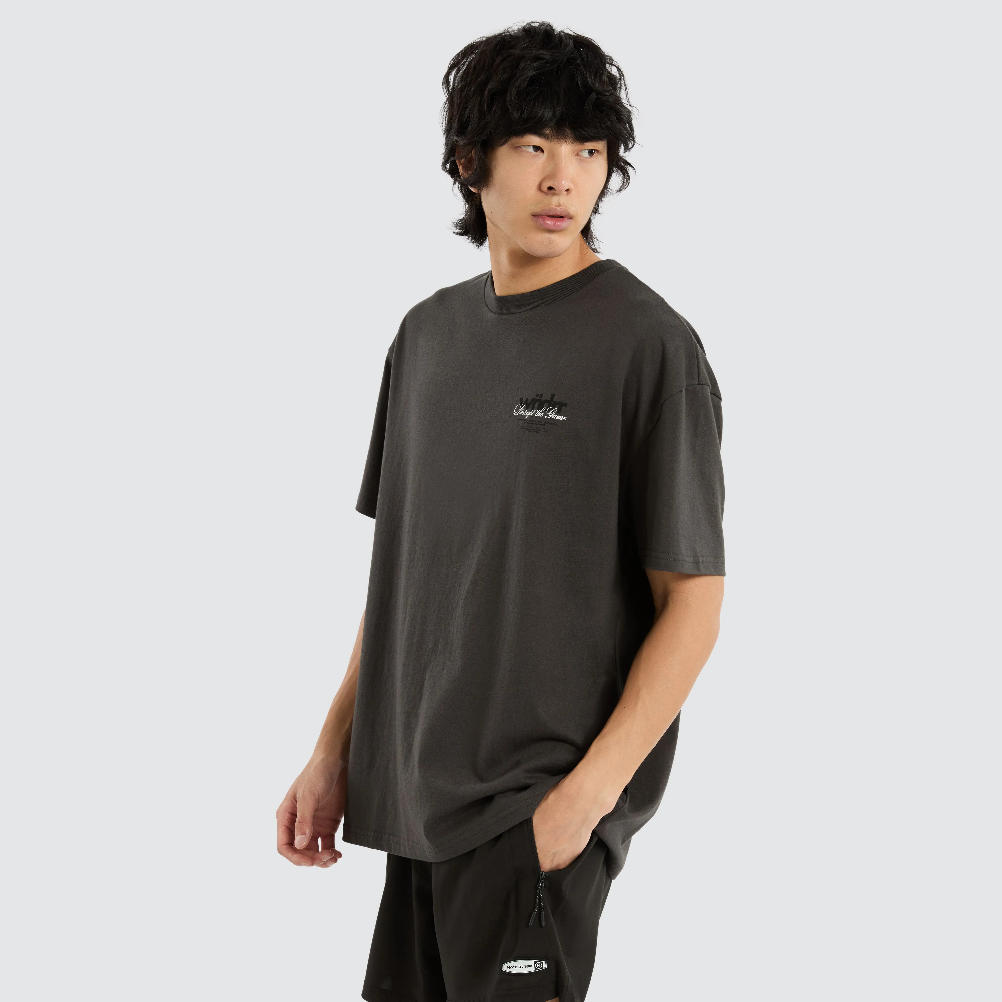 Disrupt Box Fit Tee Faded Black sold by Neverland