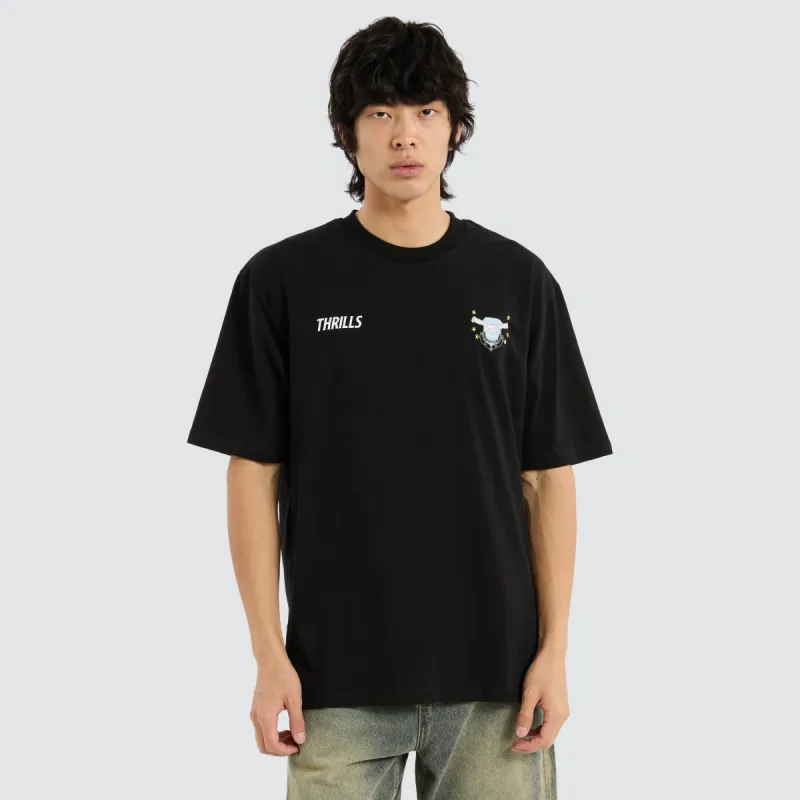 Centennial Oversize Fit Tee Black sold by Neverland