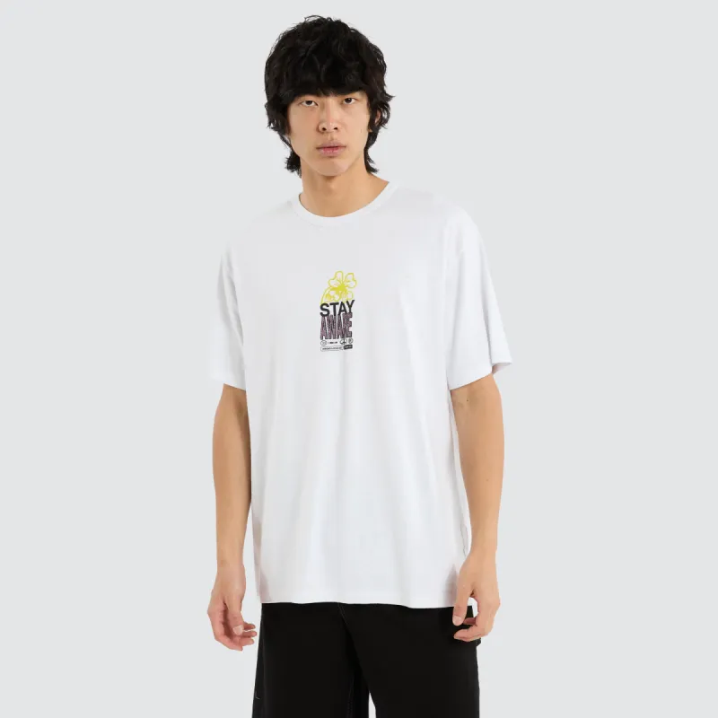 Hemp Stay Aware Merch Fit Tee Lucent White sold by Neverland