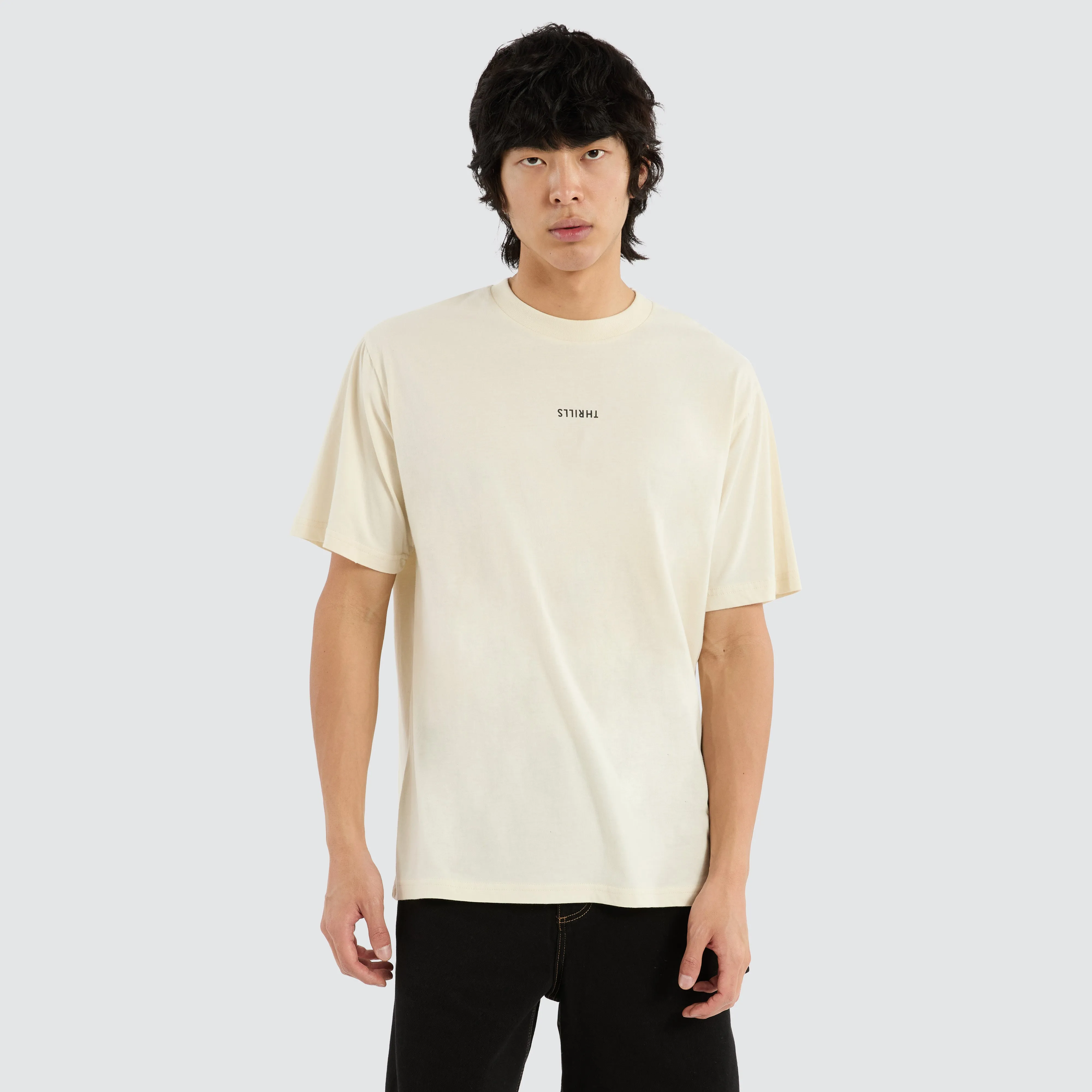 Minimal Thrills Merch Fit Tee Heritage White sold by Neverland