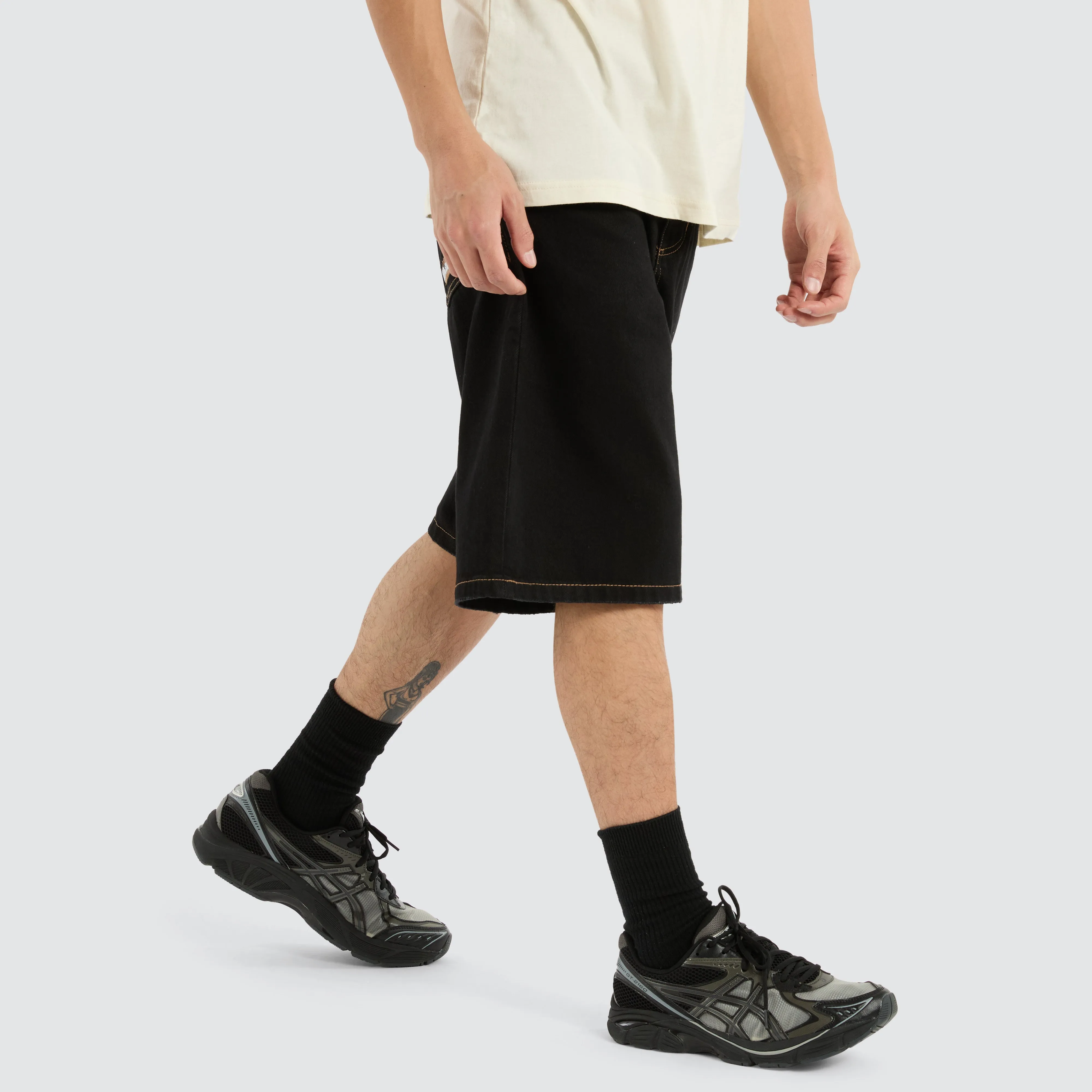 Big Slacker Denim Short Black Rinse sold by Neverland product image thumbnail 2