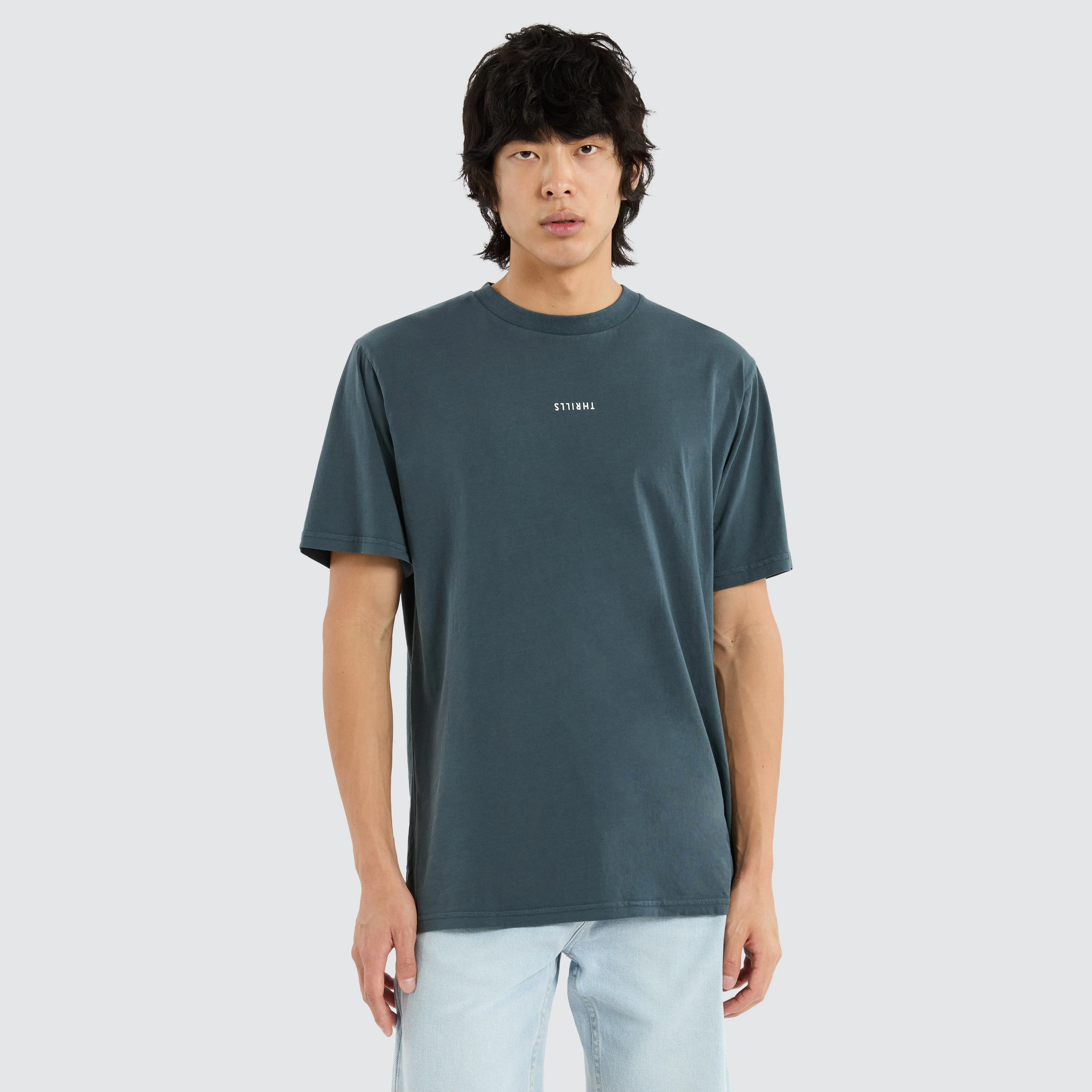 Minimal Thrills Merch Fit Tee Dark Slate sold by Neverland