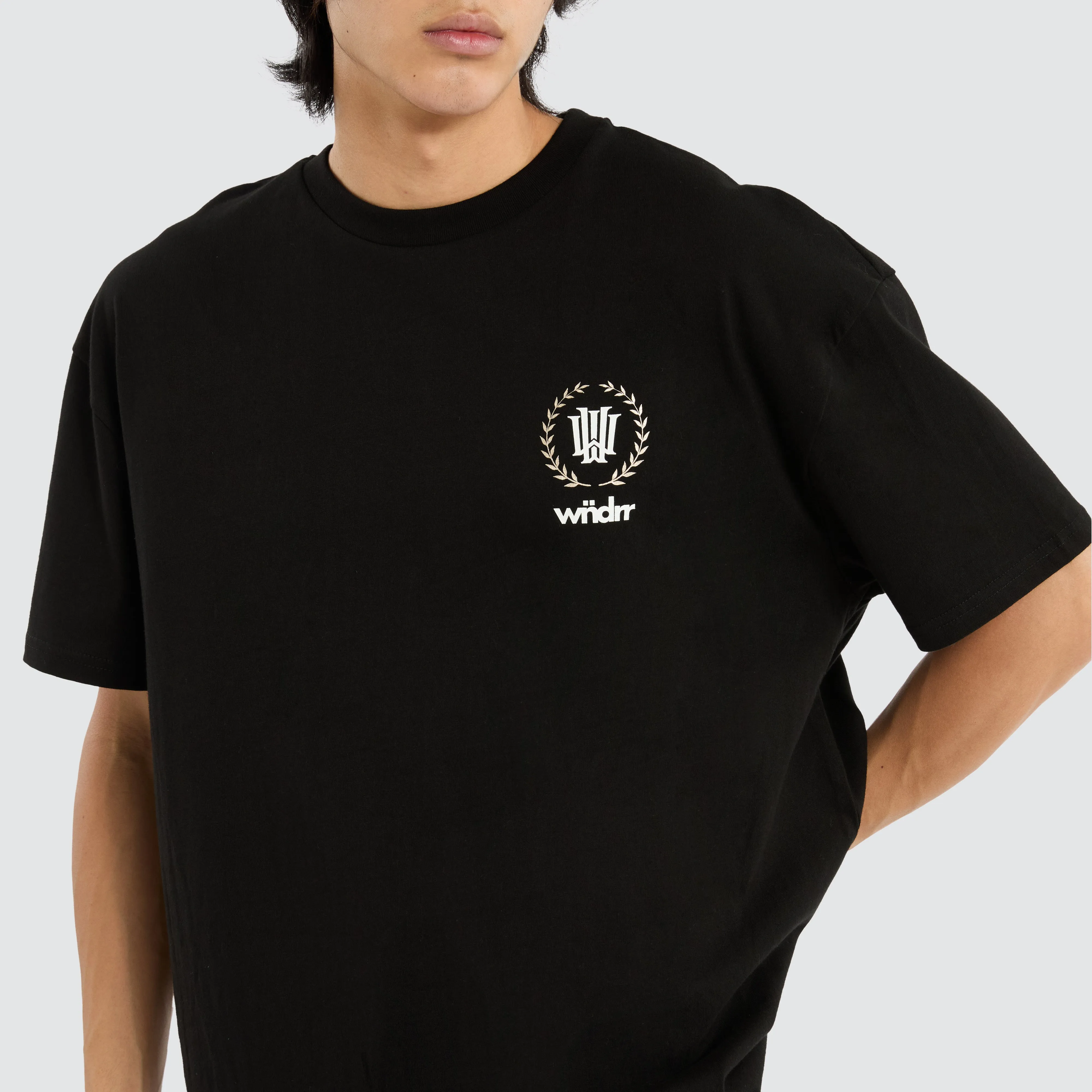Emperor Box Fit Tee Black sold by Neverland product image thumbnail 2