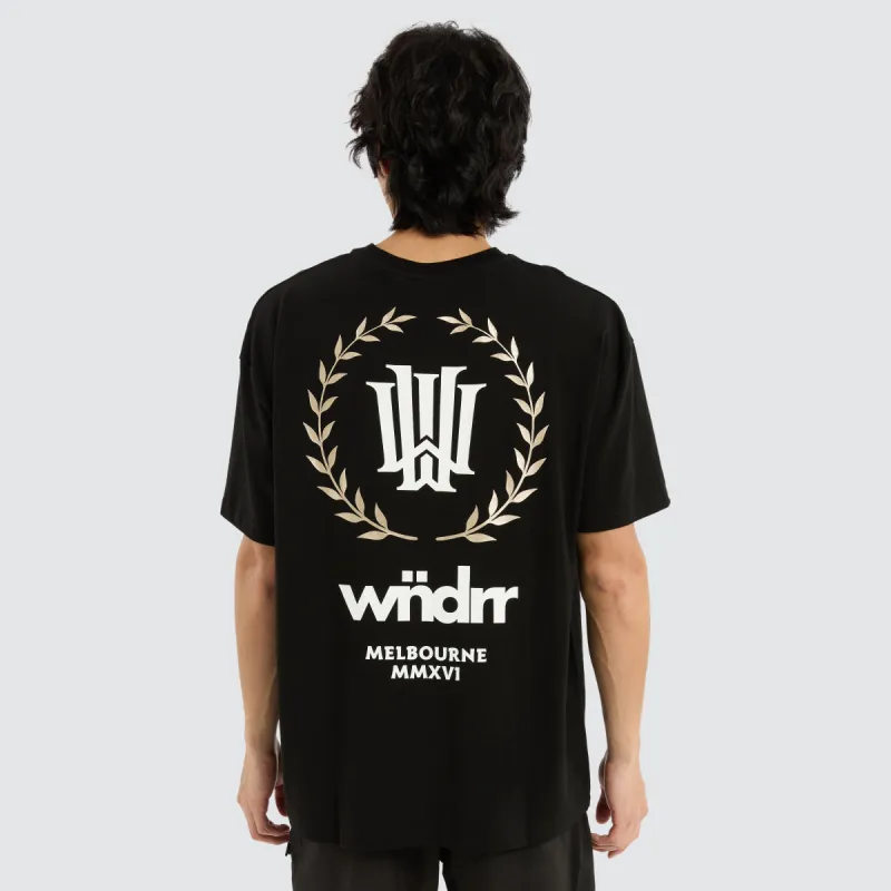 Emperor Box Fit Tee Black sold by Neverland