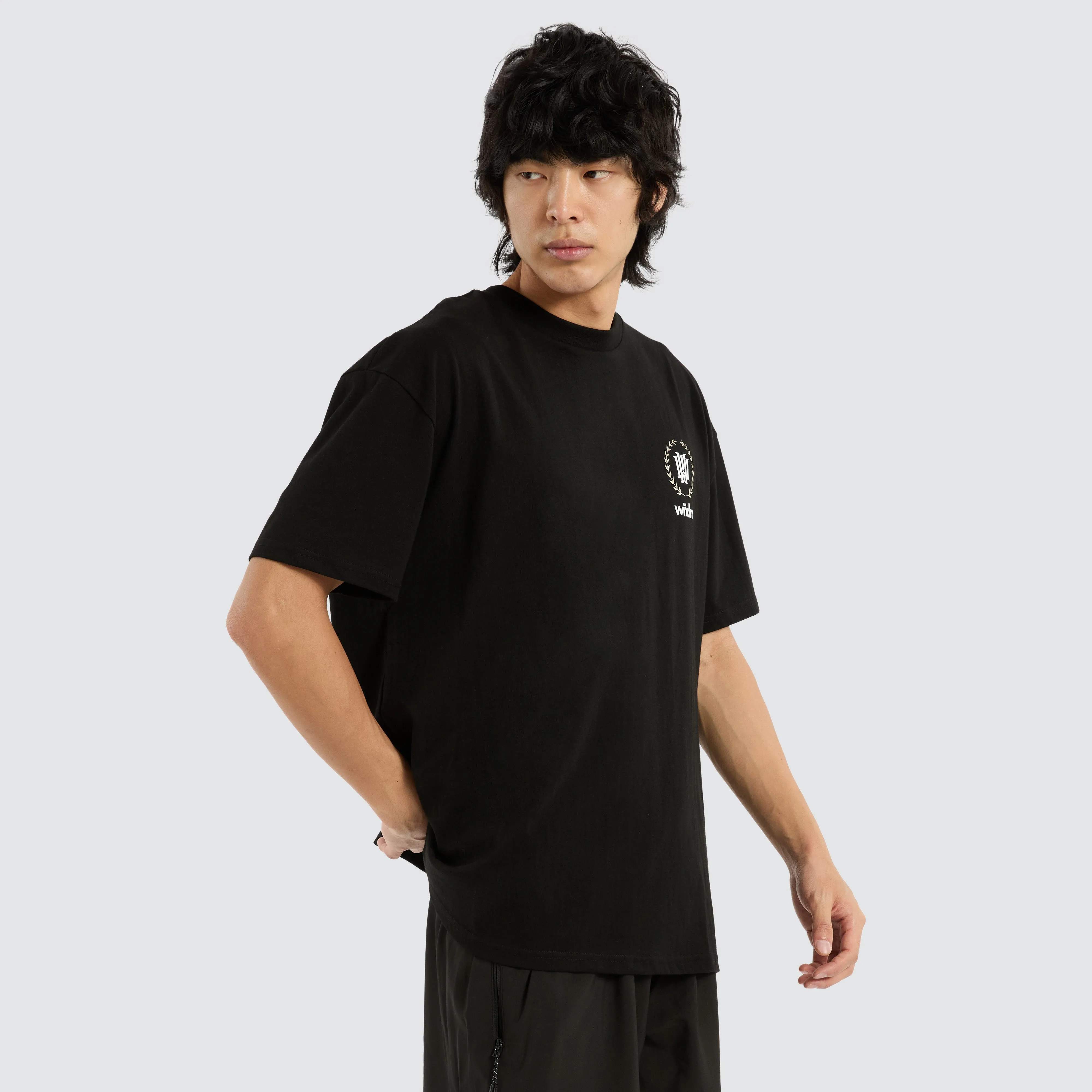 Emperor Box Fit Tee Black sold by Neverland product image thumbnail 3