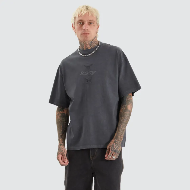 Tretio Street Tee Pigment Asphalt sold by Neverland
