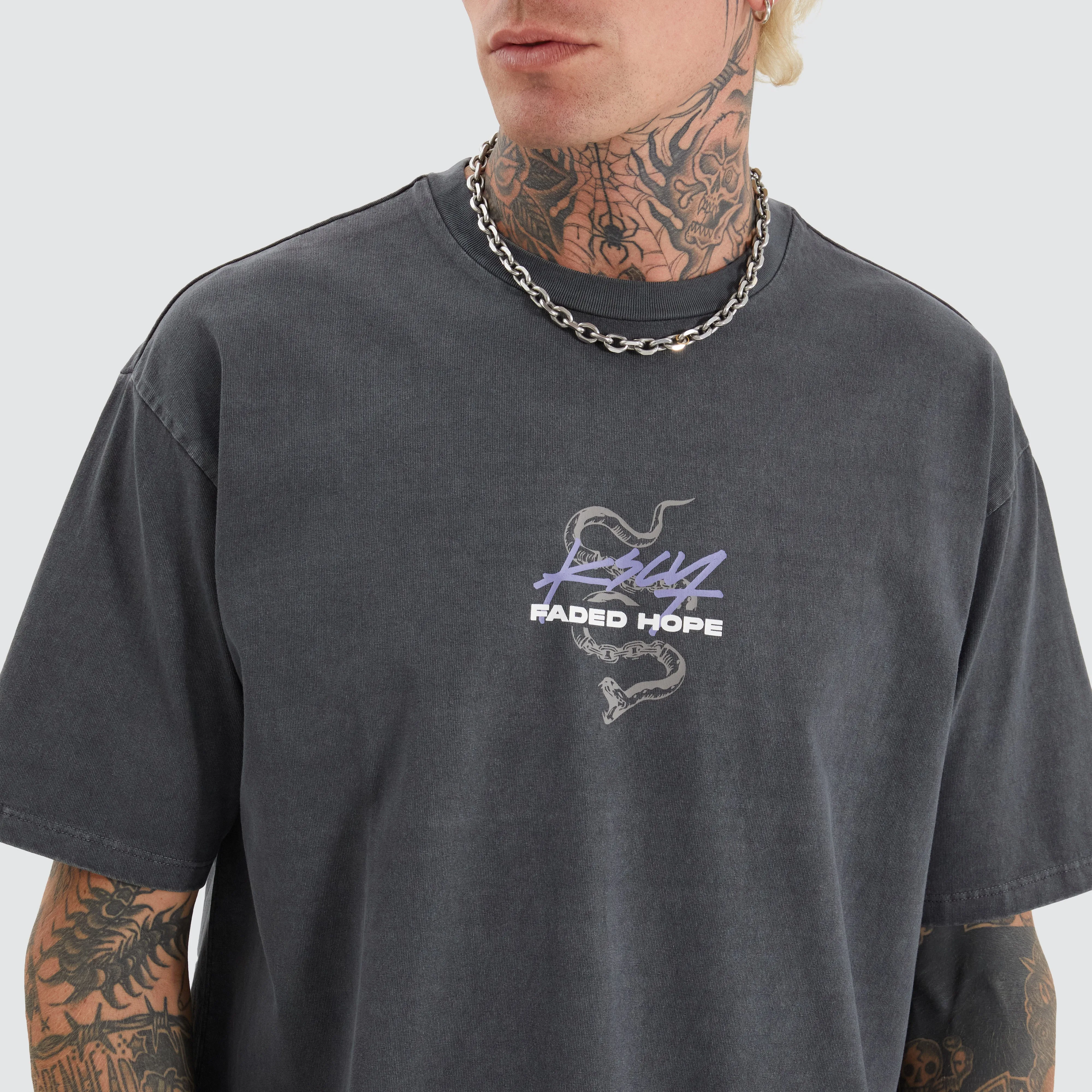 Haysford Box Fit Tee Pigment Asphalt sold by Neverland product image thumbnail 3