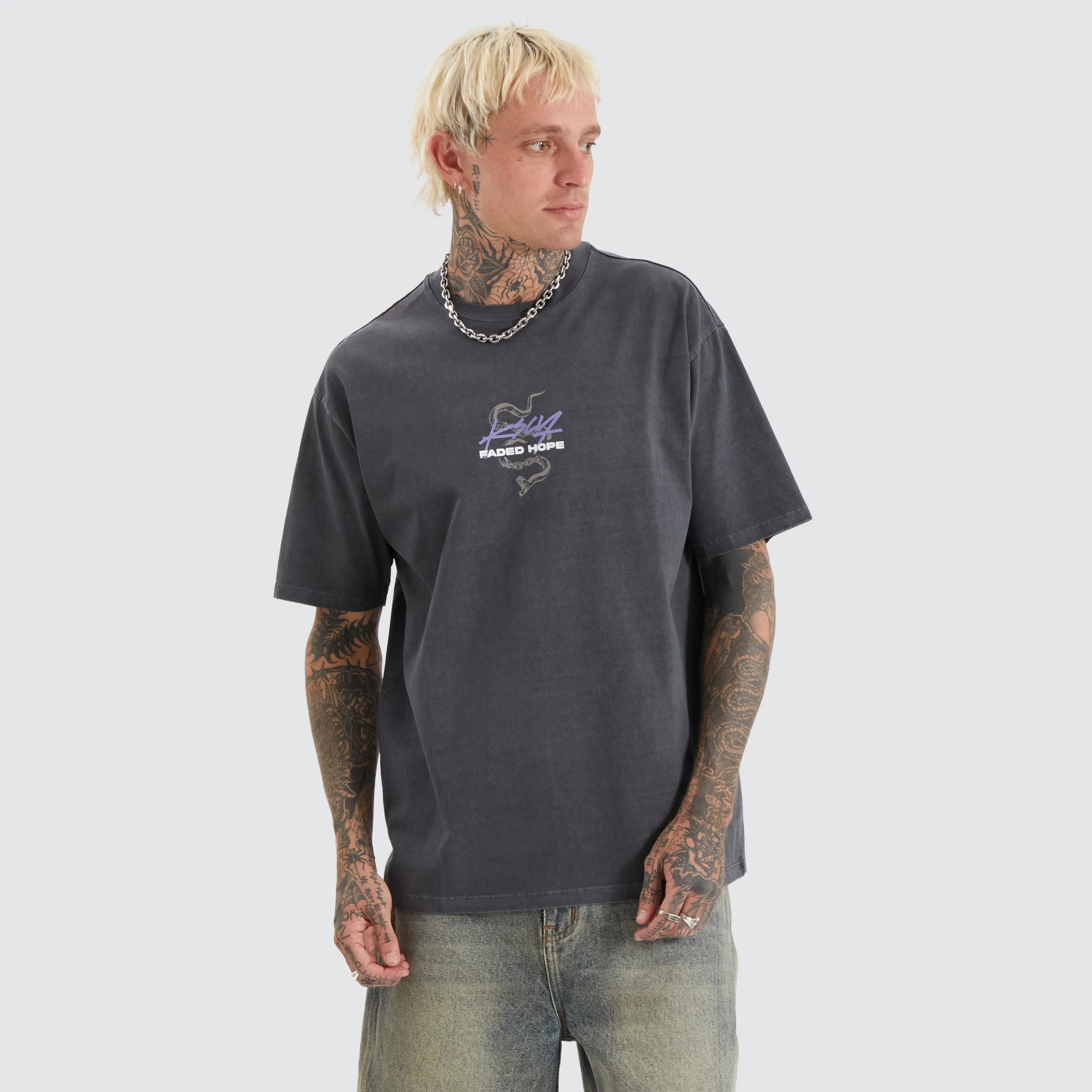 Haysford Box Fit Tee Pigment Asphalt sold by Neverland product image thumbnail 2