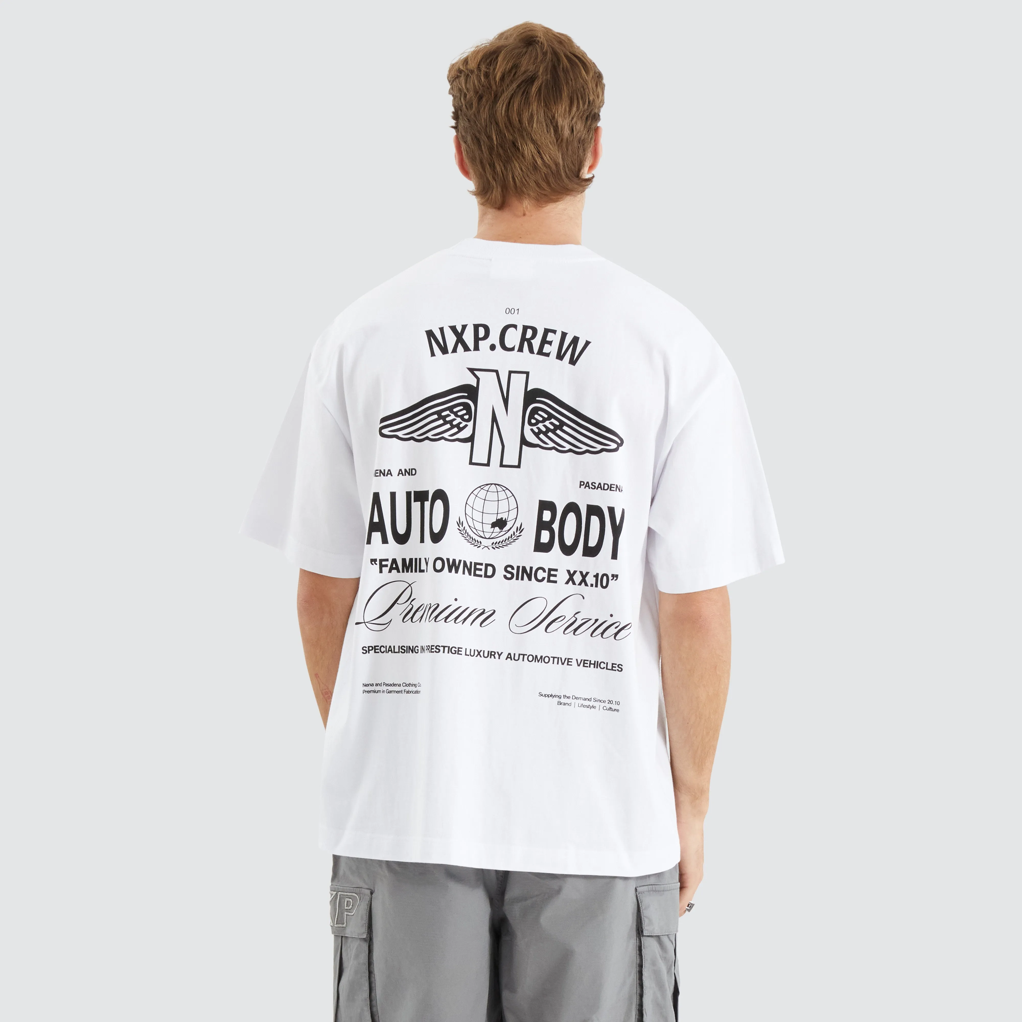 Steed Street Tee Optical White sold by Neverland