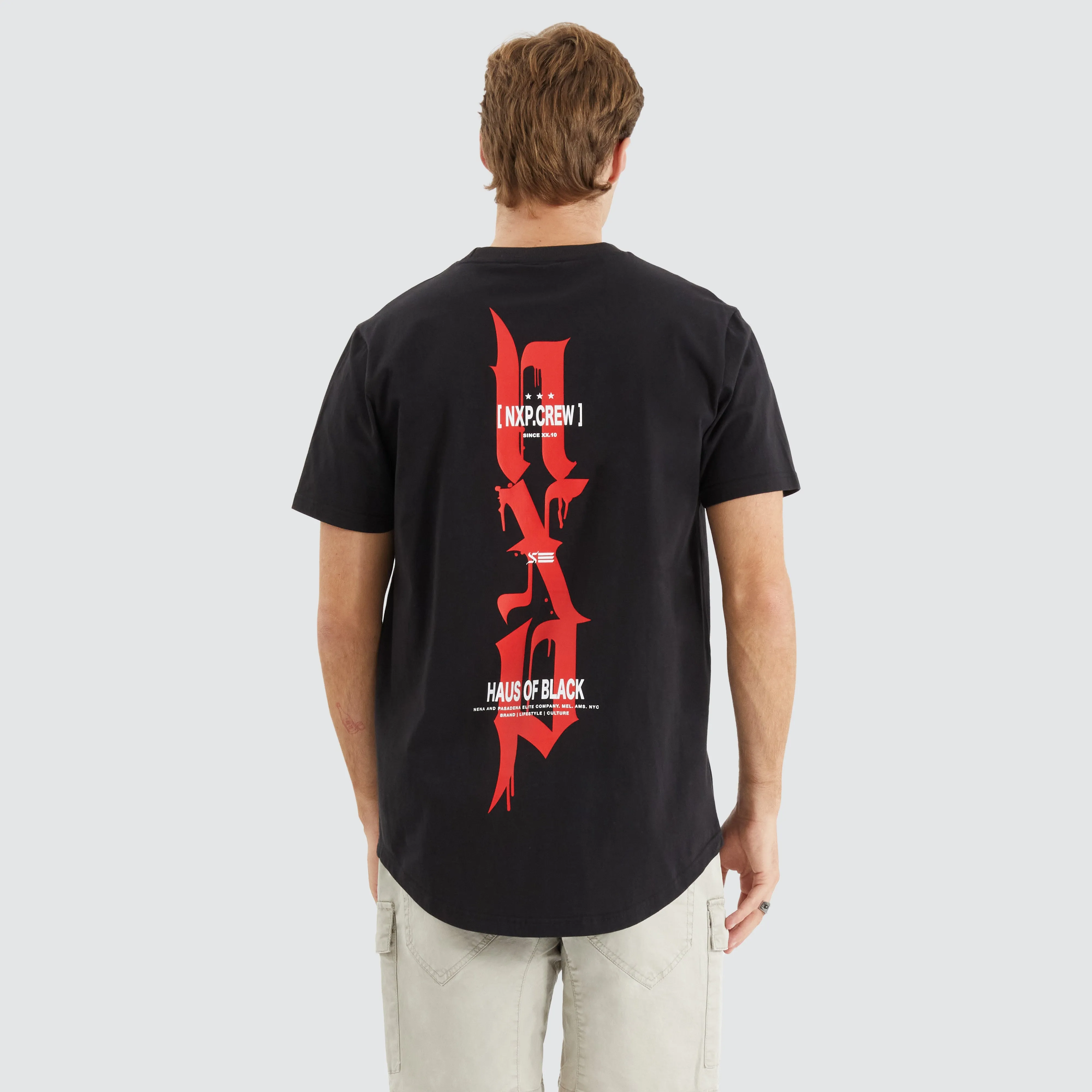 Powered Dual Curved Tee Jet Black sold by Neverland