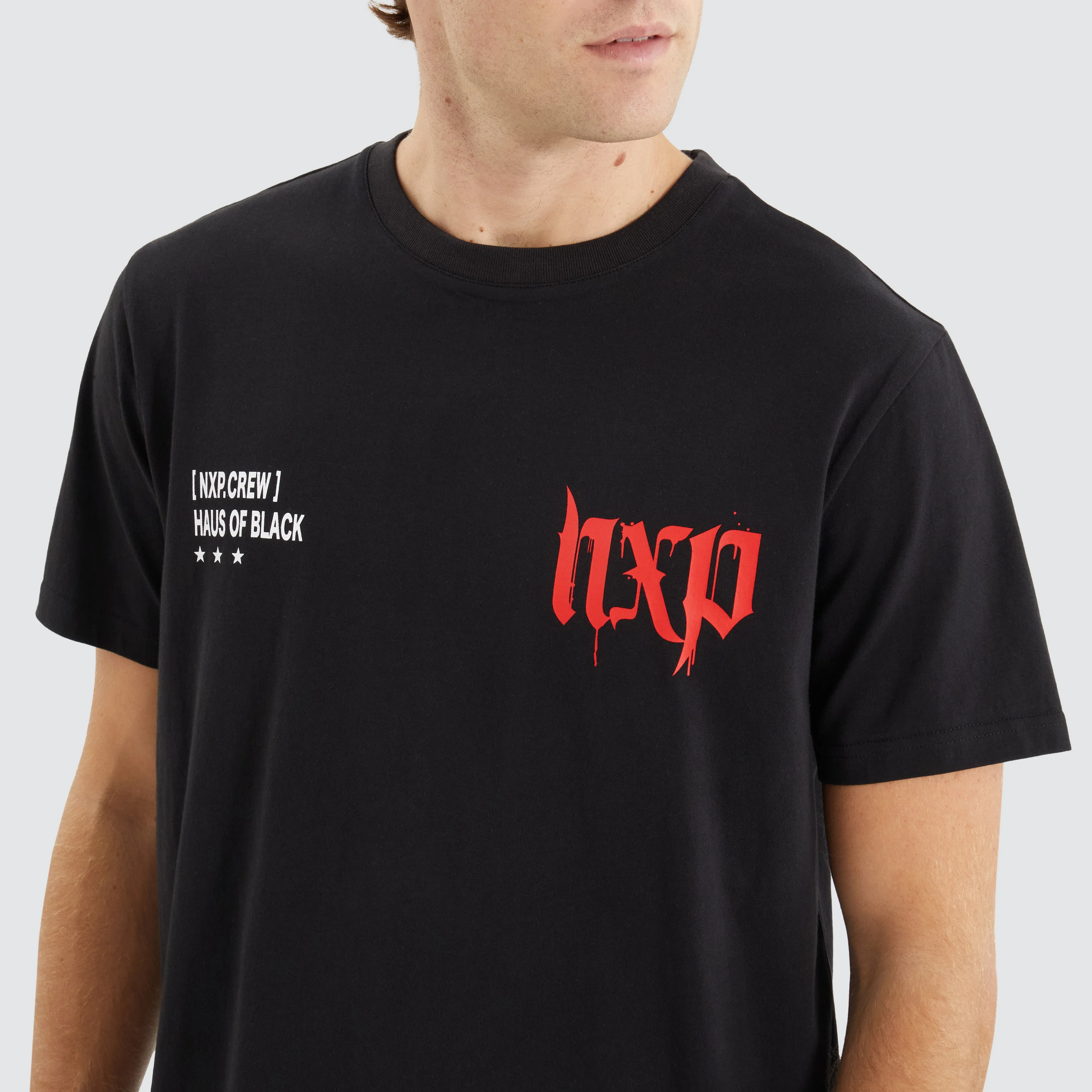 Powered Dual Curved Tee Jet Black sold by Neverland product image thumbnail 2