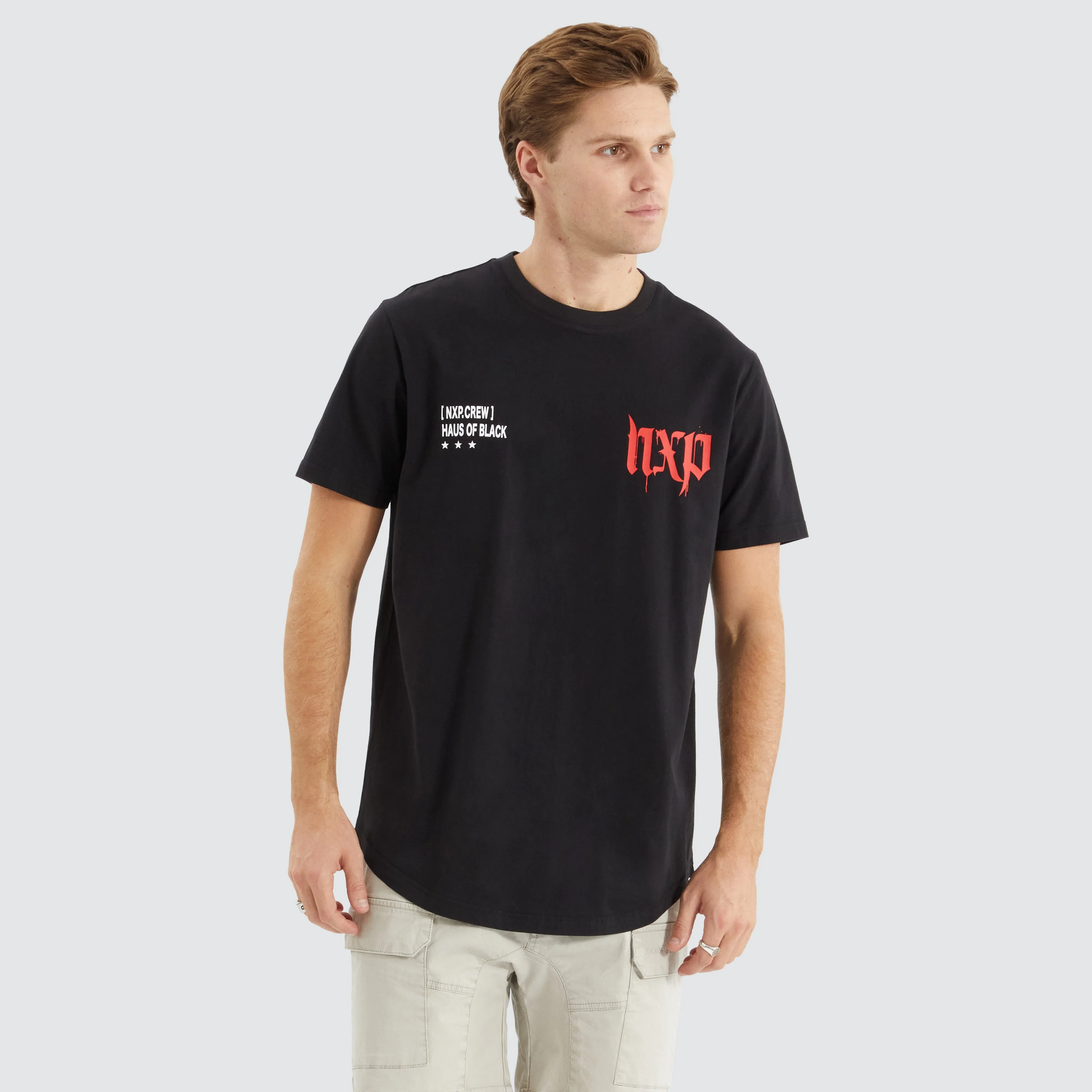 Powered Dual Curved Tee Jet Black sold by Neverland product image thumbnail 3