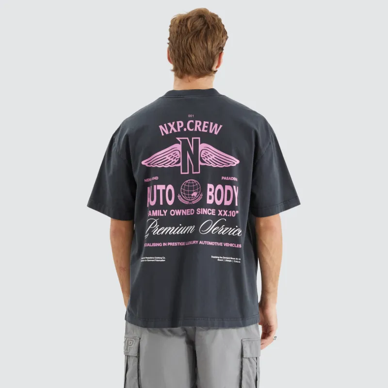 Steed Street Tee Pigment Black sold by Neverland