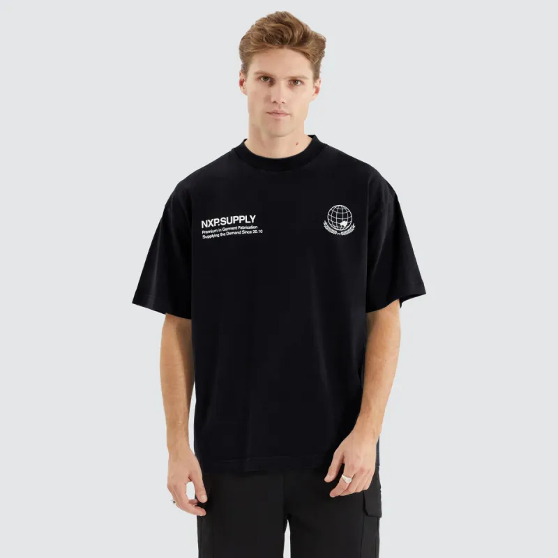 Tackle Street Tee Jet Black sold by Neverland