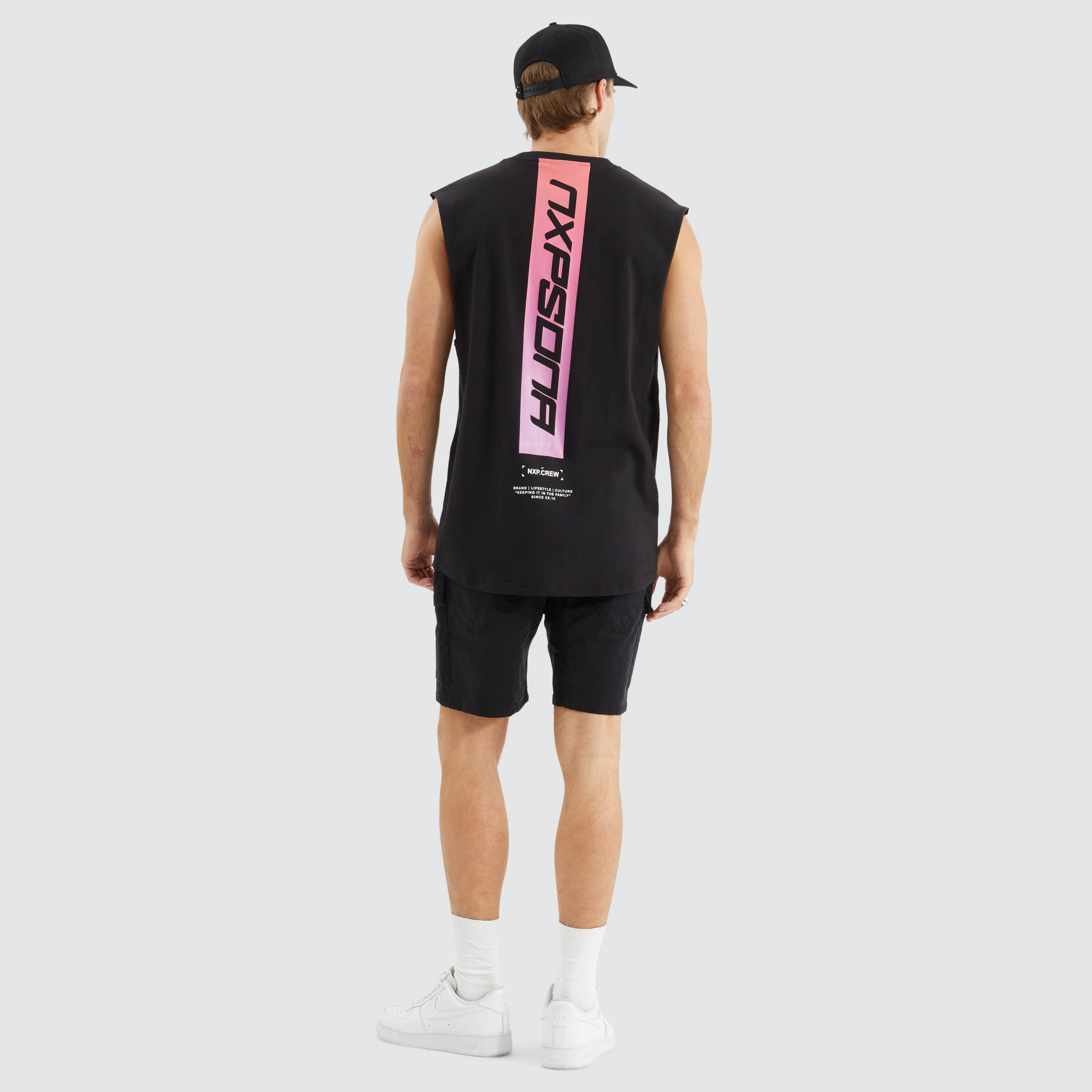 Inspired Scoop Back Muscle Jet Black sold by Neverland product image thumbnail 5