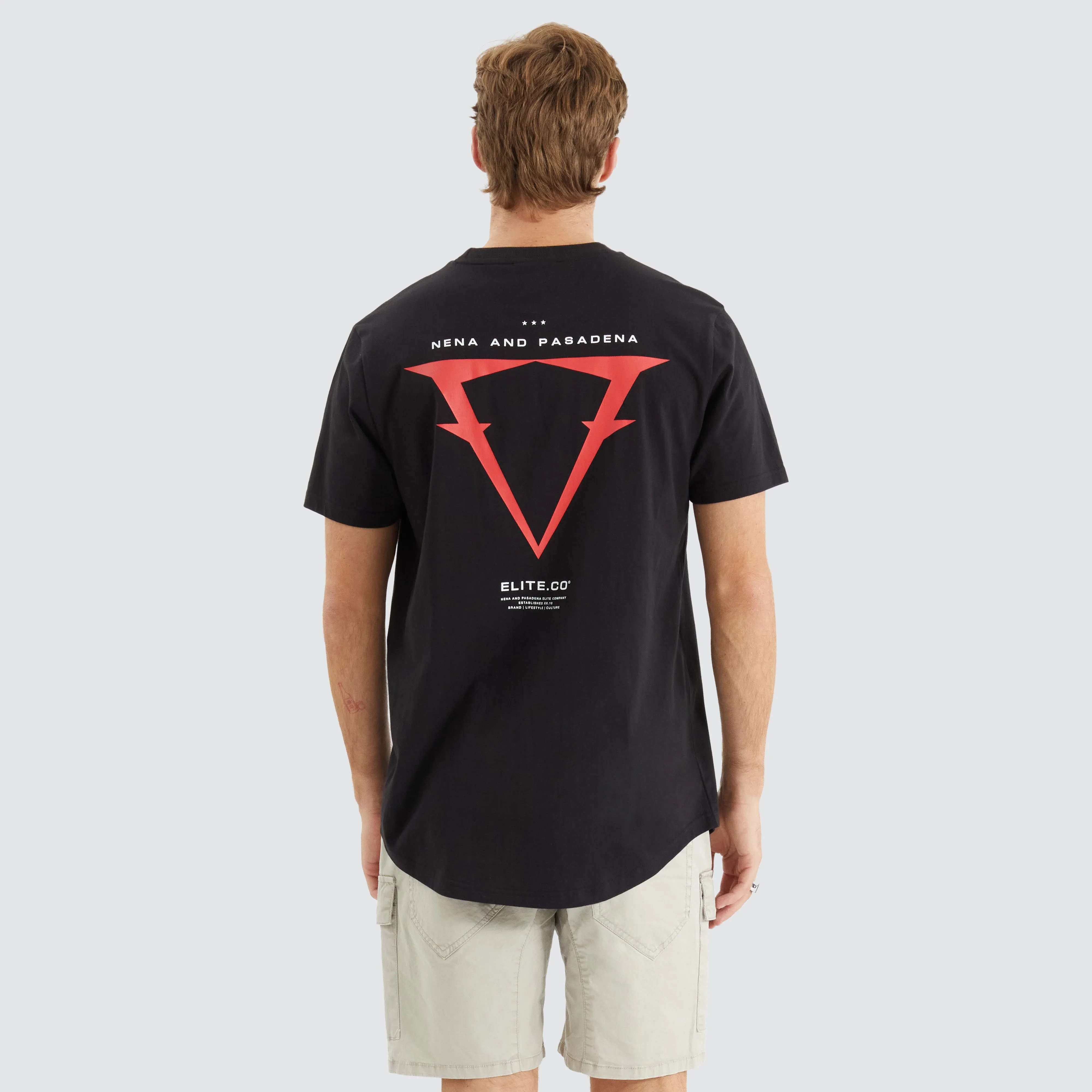 Data Dual Curved Tee Jet Black sold by Neverland