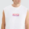 Inspired Scoop Back Muscle Optical White sold by Neverland