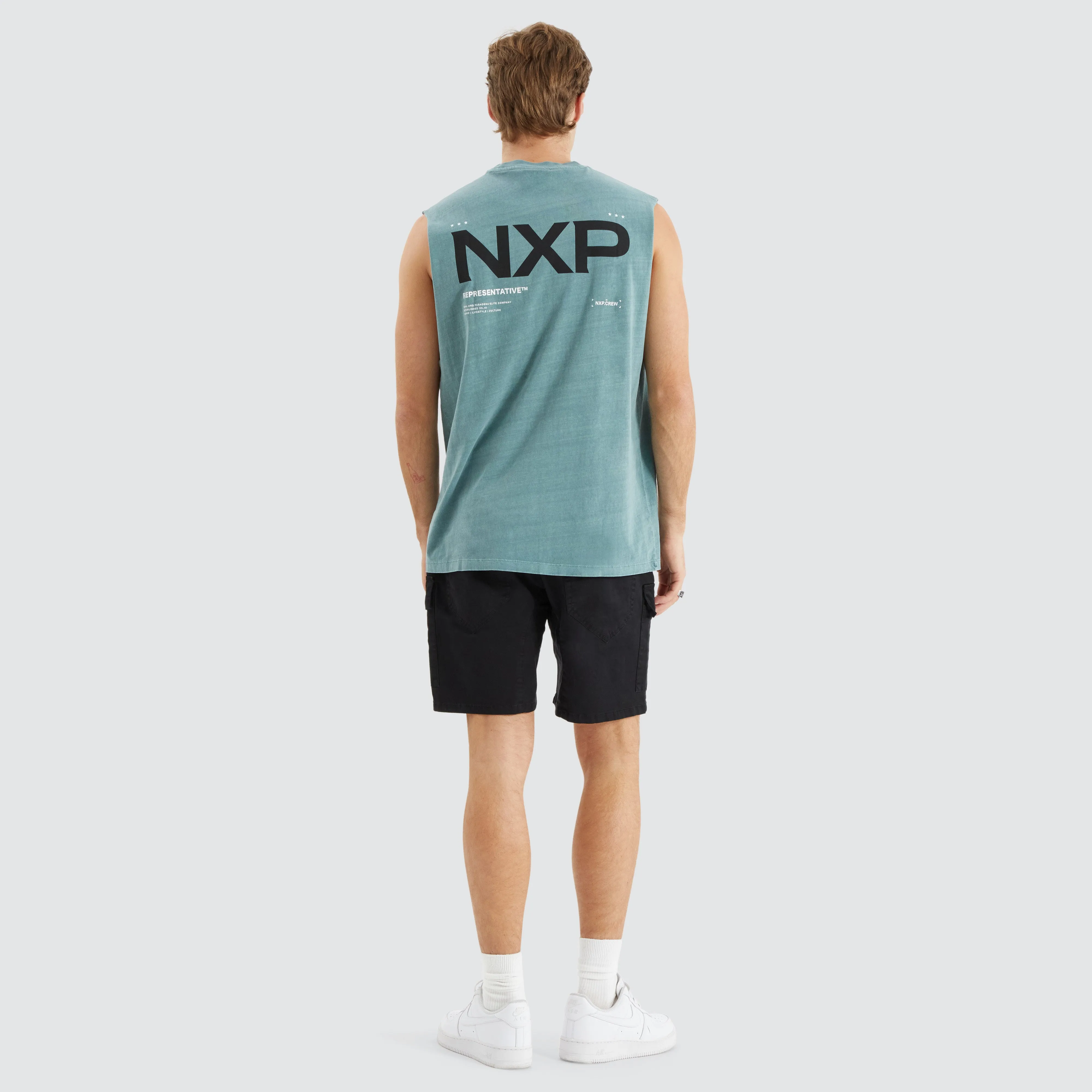 Delta Time Relaxed Muscle Tee Pigment Trooper sold by Neverland product image thumbnail 5