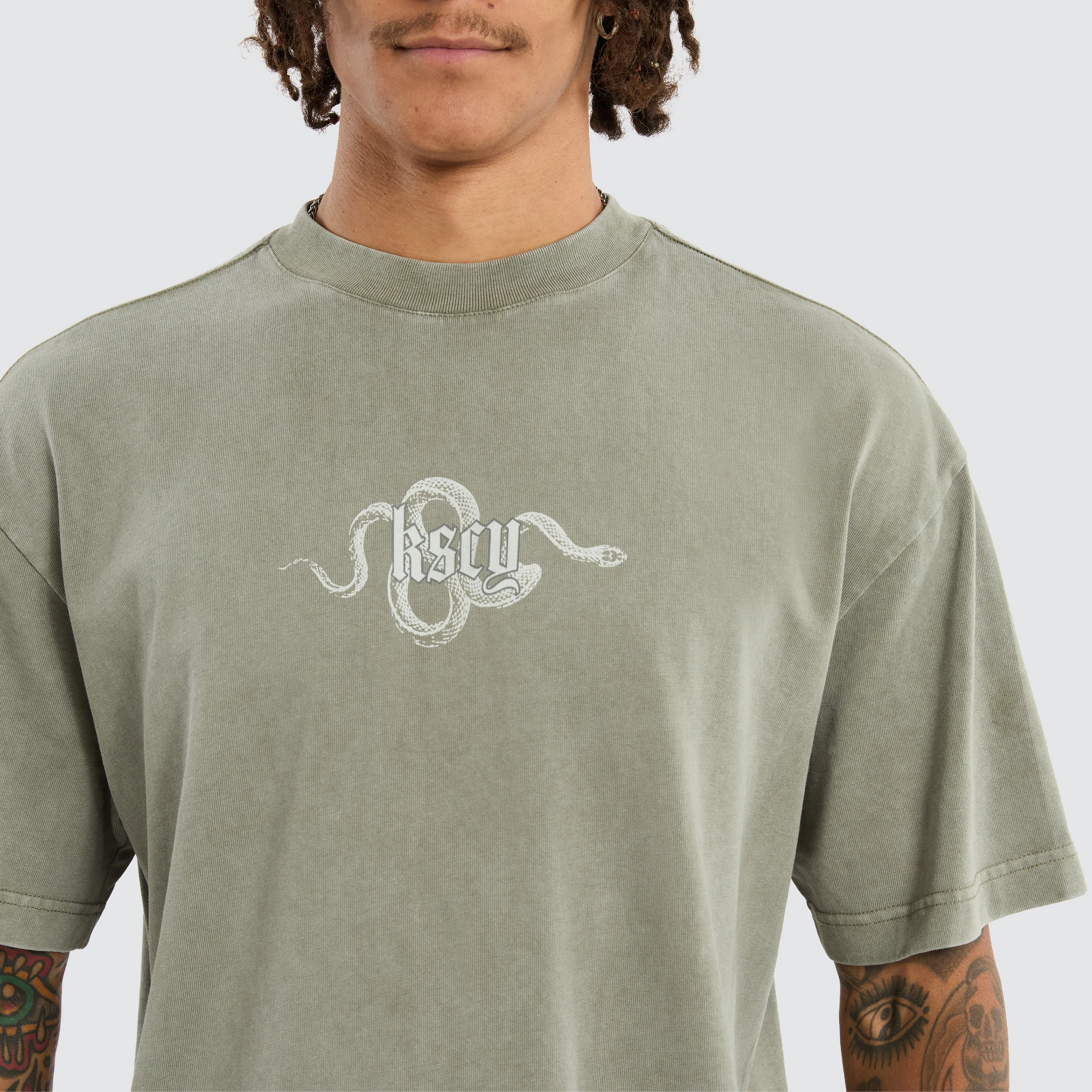 Slither Street Tee Mineral Dusty Olive sold by Neverland product image thumbnail 3