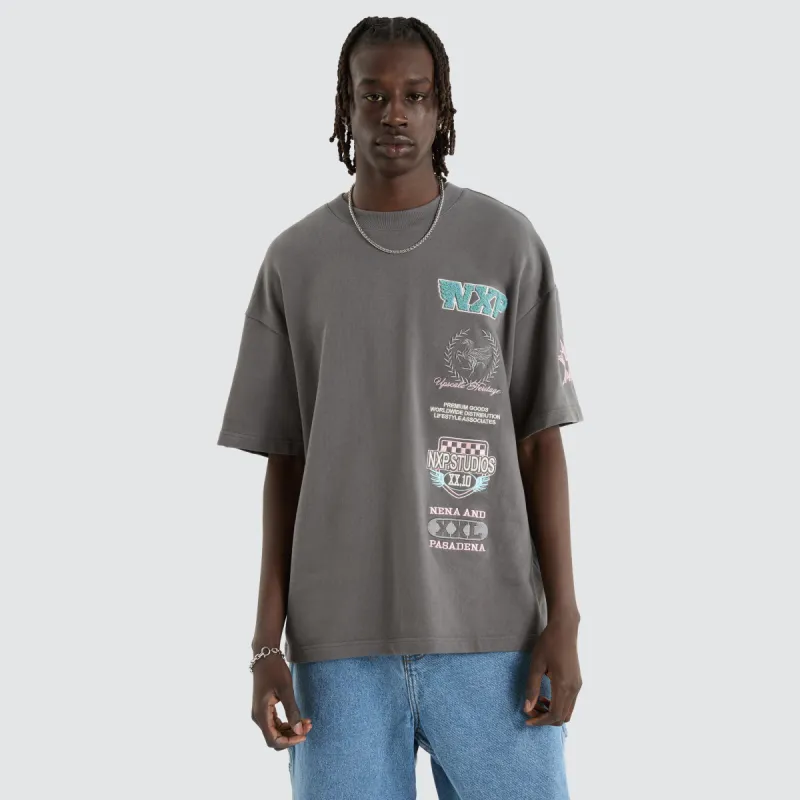 Remain Loopback Raptor Tee Charcoal sold by Neverland