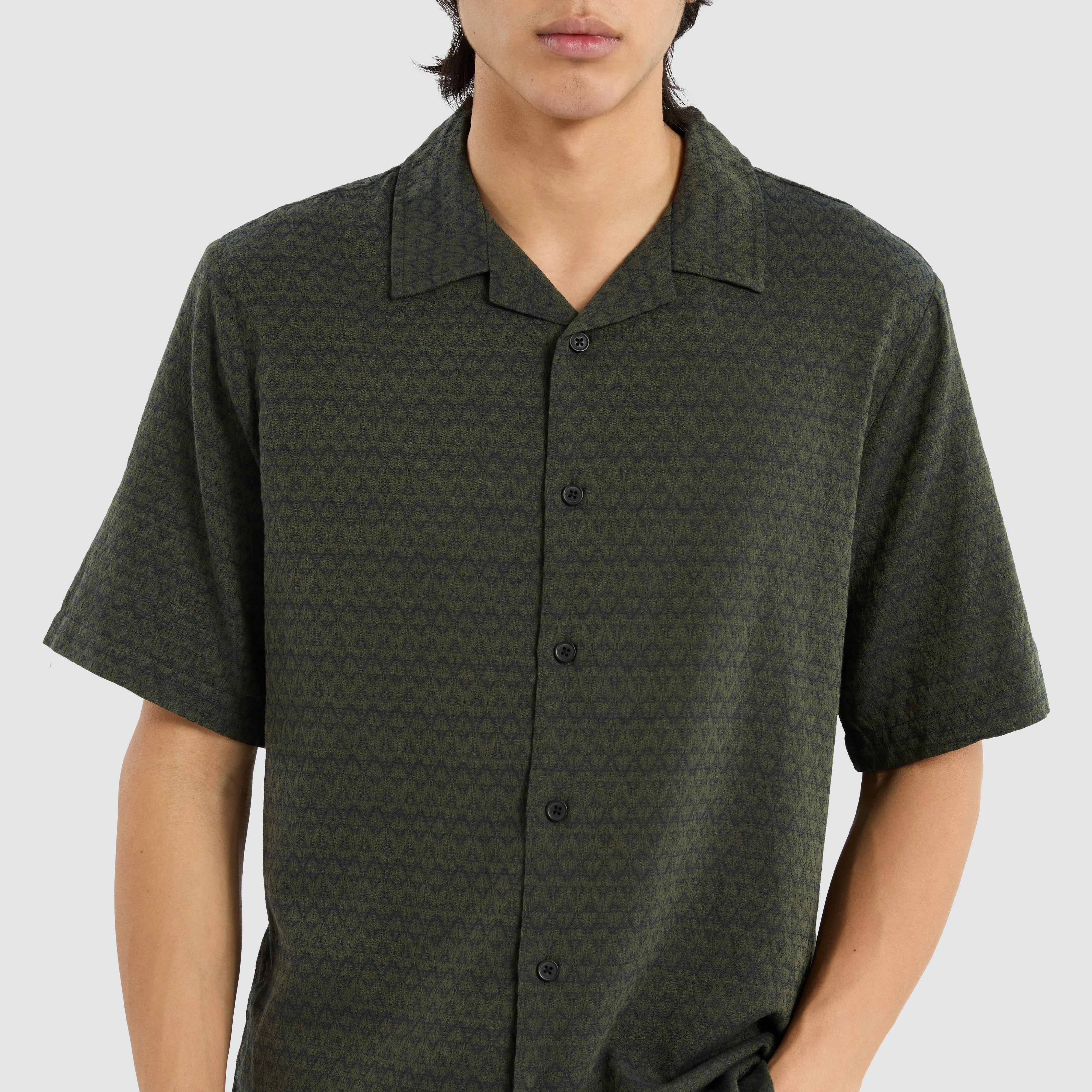 Airborne Bowling Shirt Grape Leaf sold by Neverland product image thumbnail 2