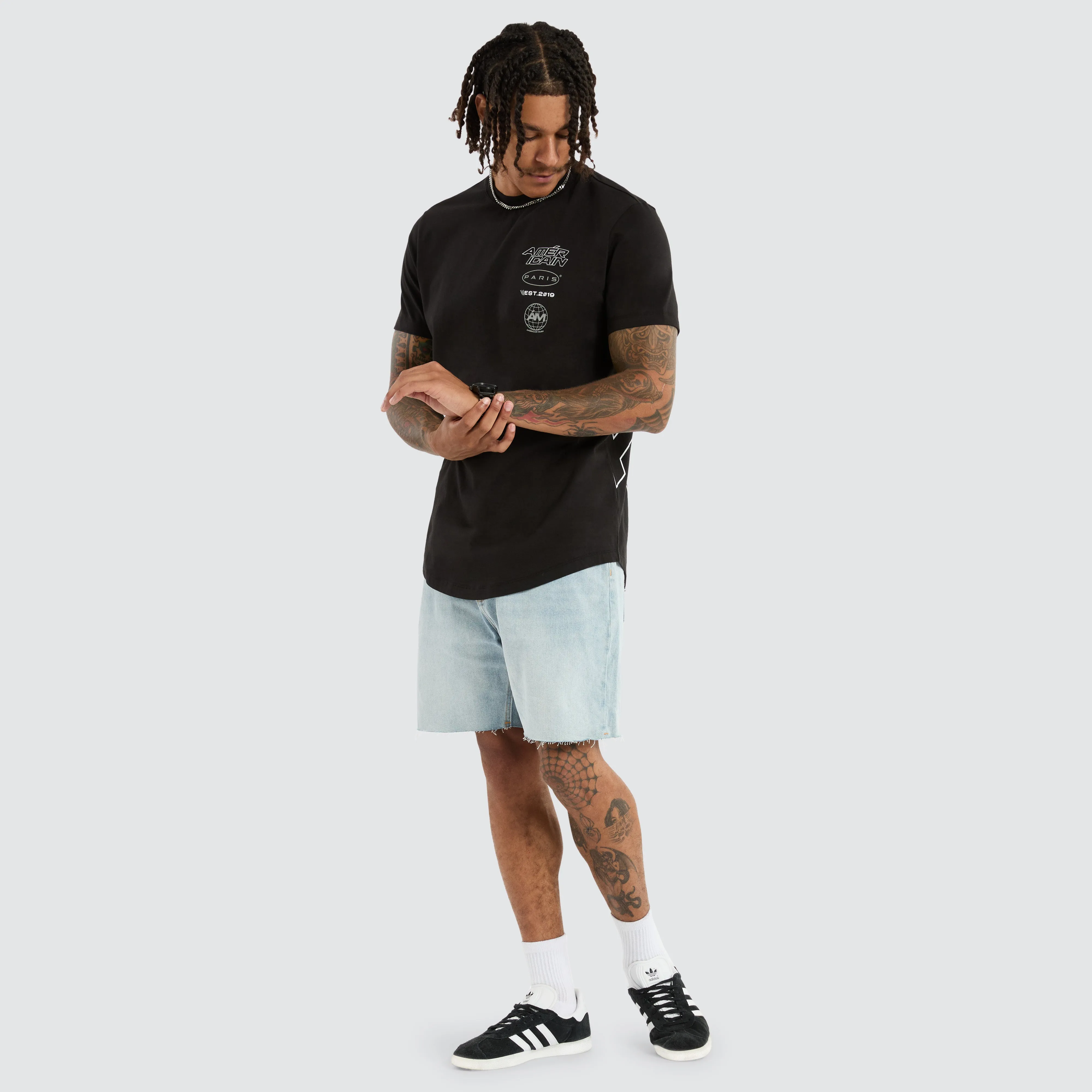 Remy Dual Curved Tee Jet Black sold by Neverland product image thumbnail 5
