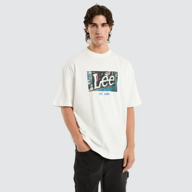 Twitch Boxed Baggy Tee in White sold by Neverland