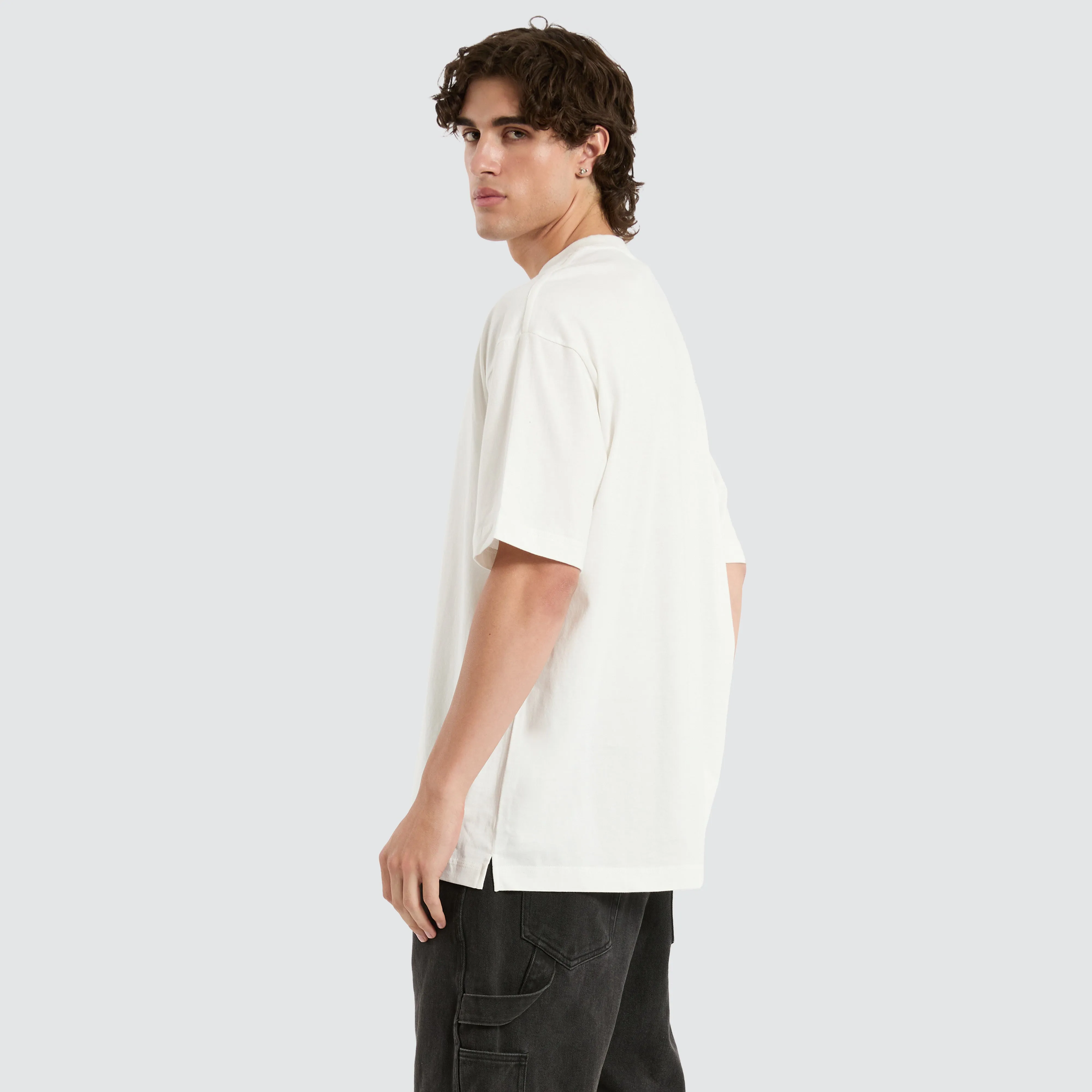 Twitch Boxed Baggy Tee in White sold by Neverland product image thumbnail 5