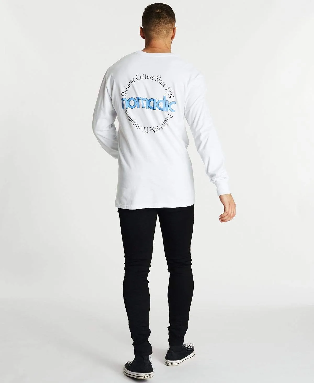 Valleys Relaxed Long Sleeve T-Shirt White sold by Neverland product image thumbnail 5