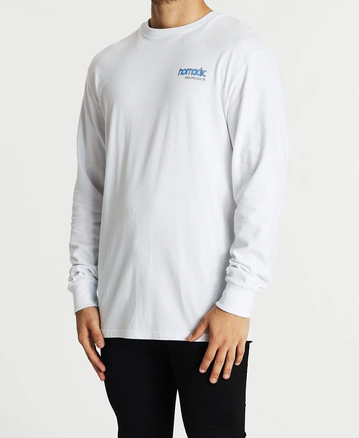 Valleys Relaxed Long Sleeve T-Shirt White sold by Neverland product image thumbnail 3