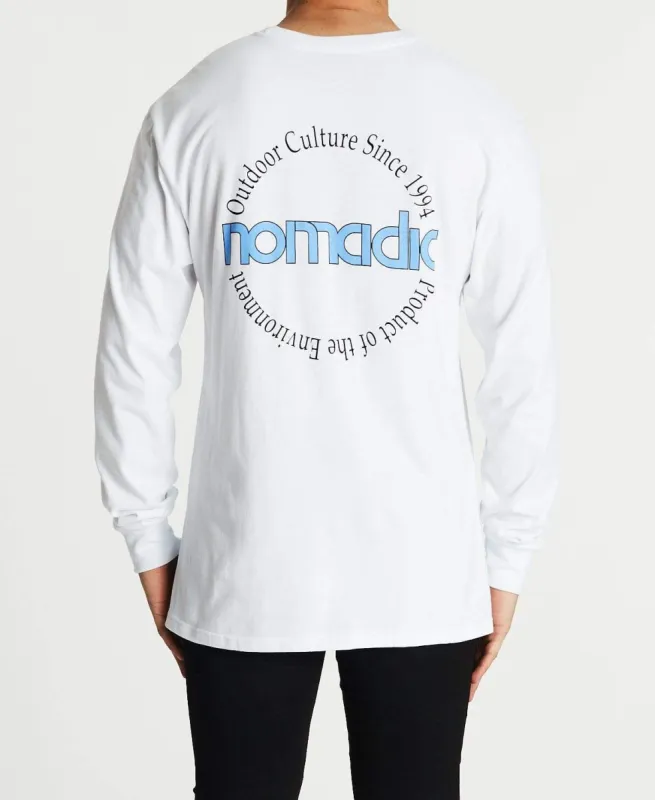 Valleys Relaxed Long Sleeve T-Shirt White sold by Neverland