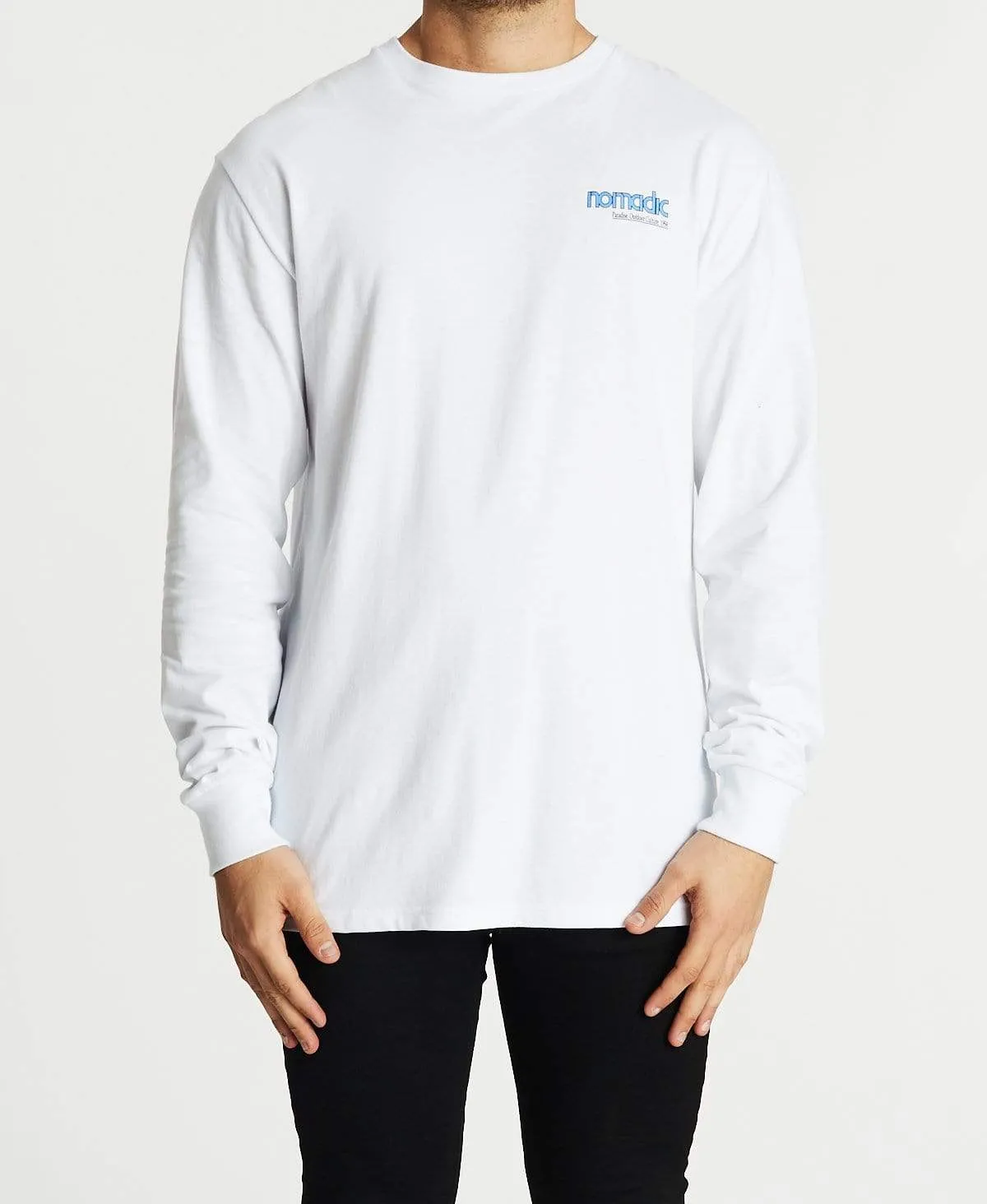 Valleys Relaxed Long Sleeve T-Shirt White sold by Neverland product image thumbnail 2