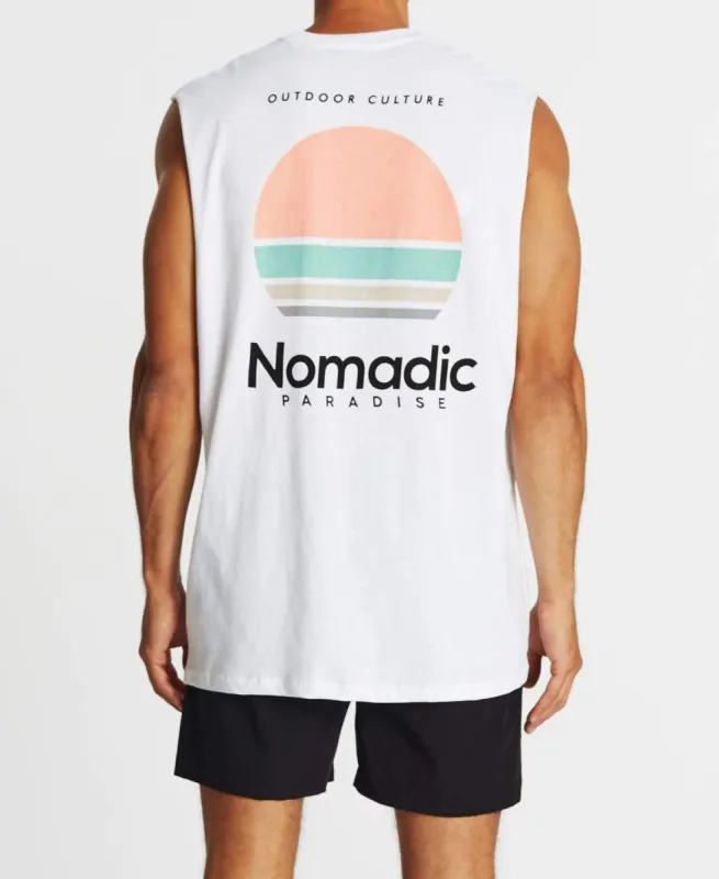 Horizons Standard Muscle Tee White sold by Neverland