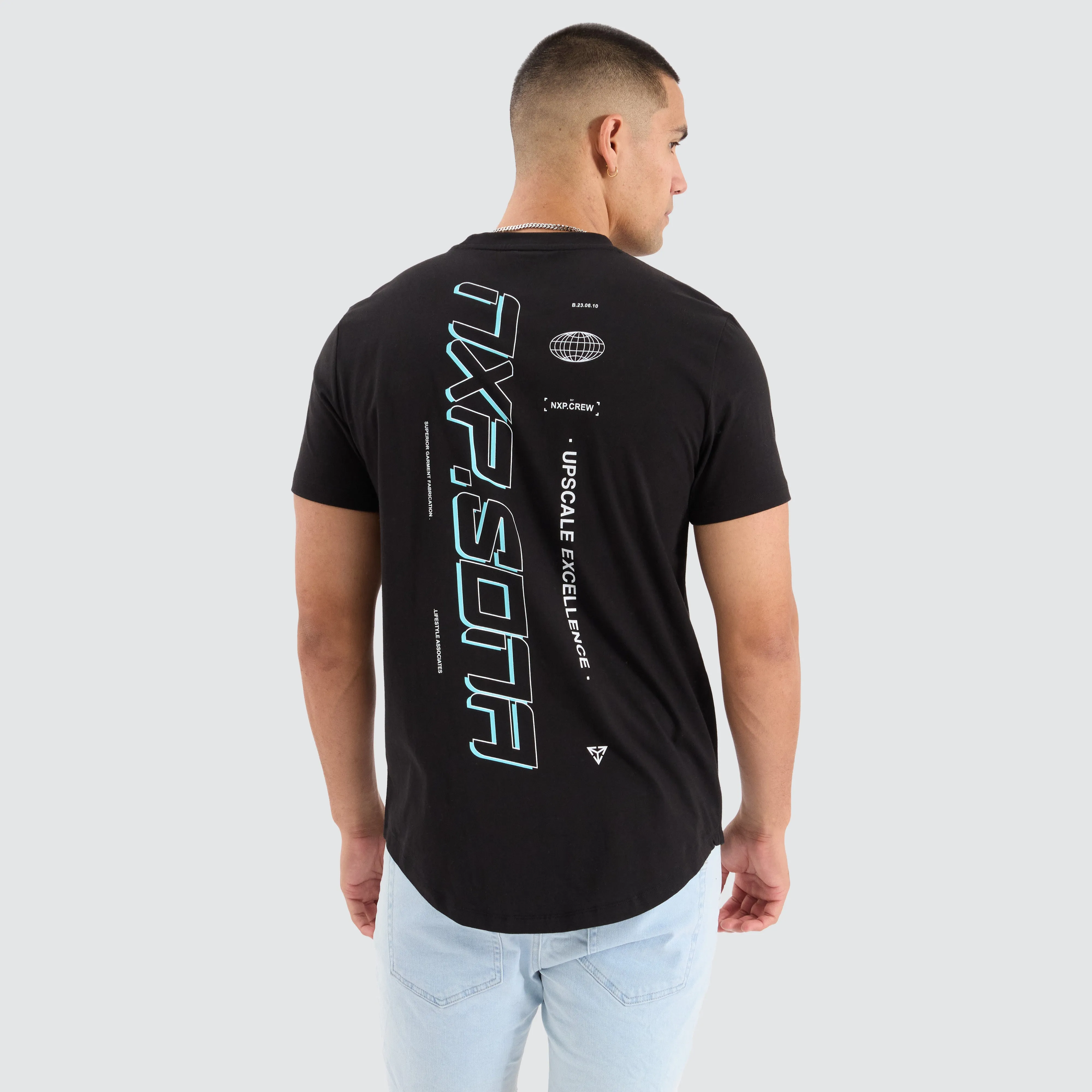 Grande Dual Curved Tee Jet Black sold by Neverland